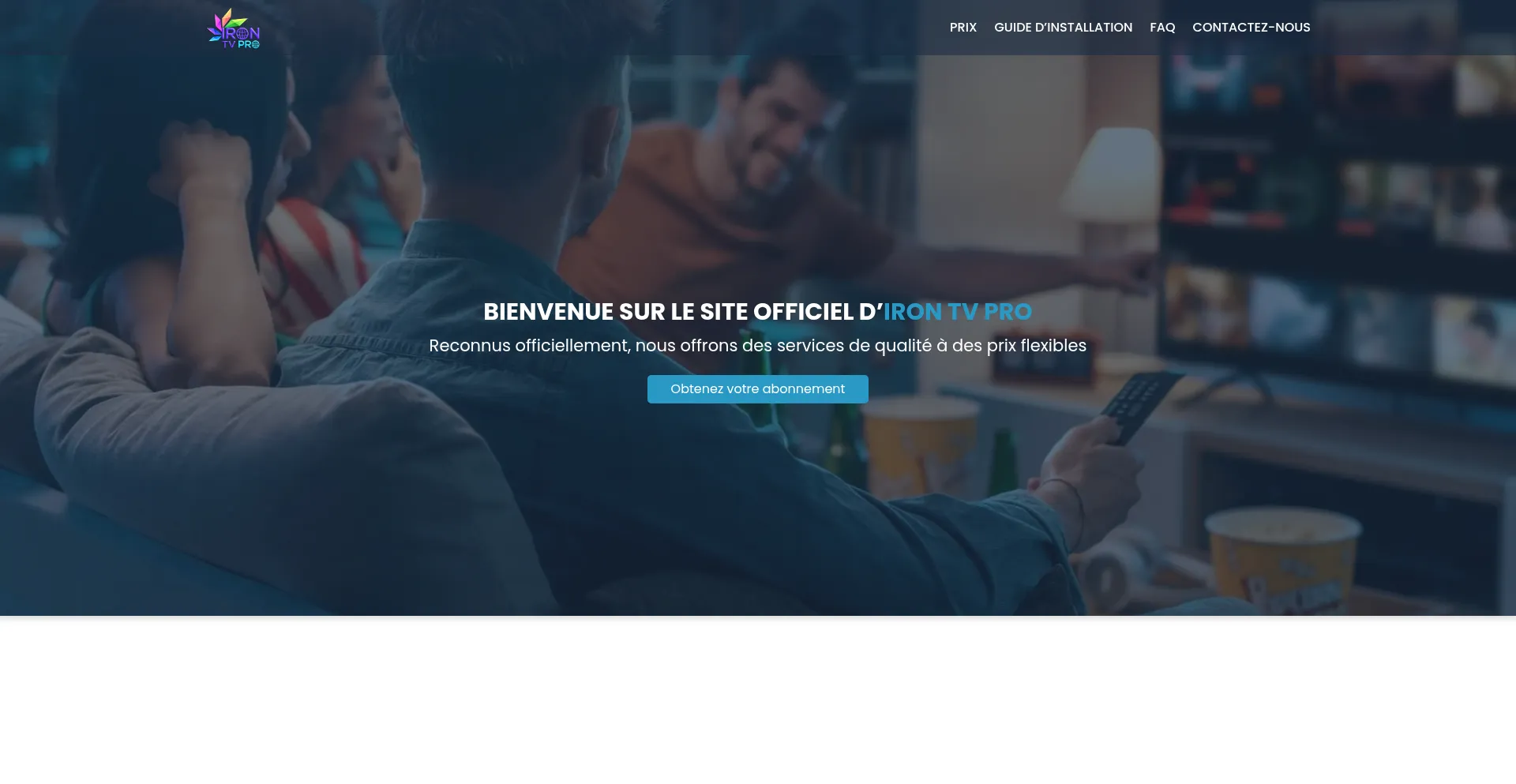 Website screenshot of Ironprotvofficiel.fr