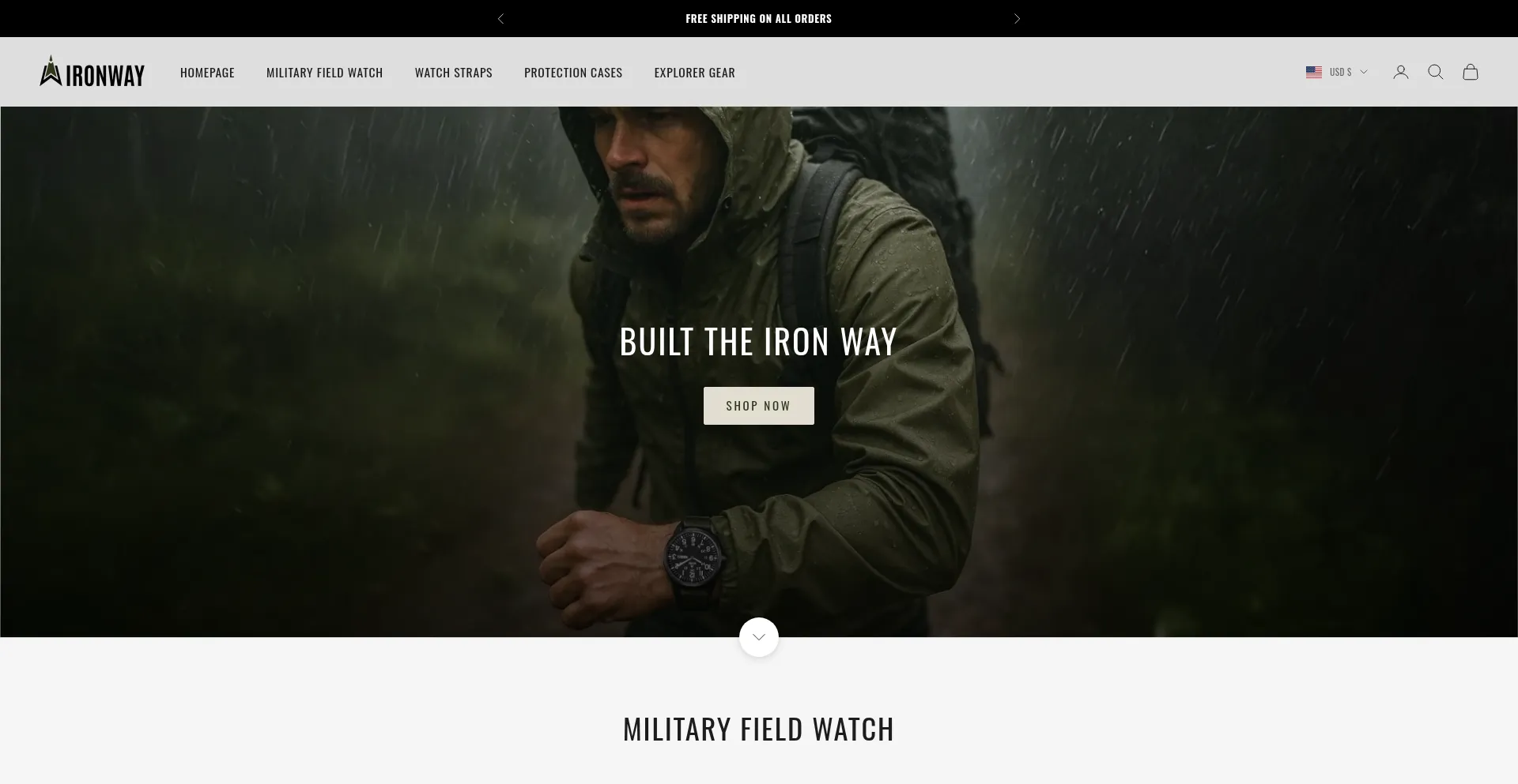 Ironwaywatches.com Screenshot