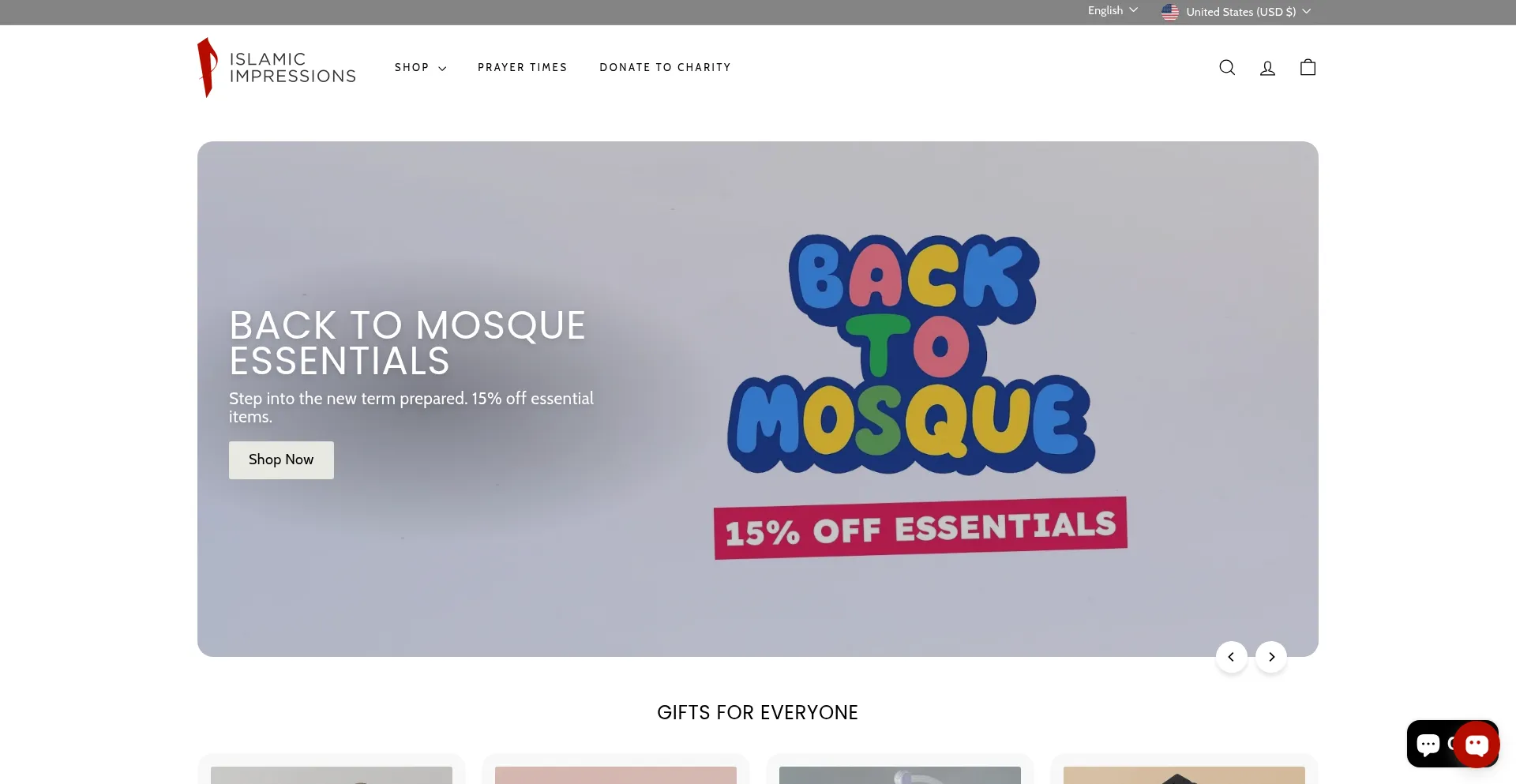Website screenshot of Islamicimpressions.co.uk