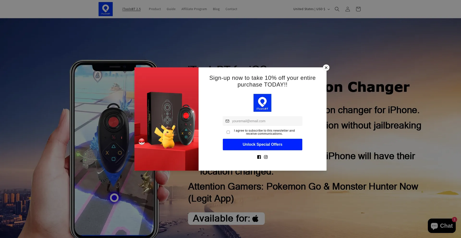 Website screenshot of Itoolsbt.com