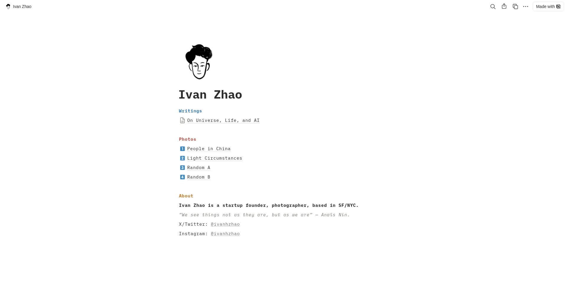 Ivanhzhao.notion.site