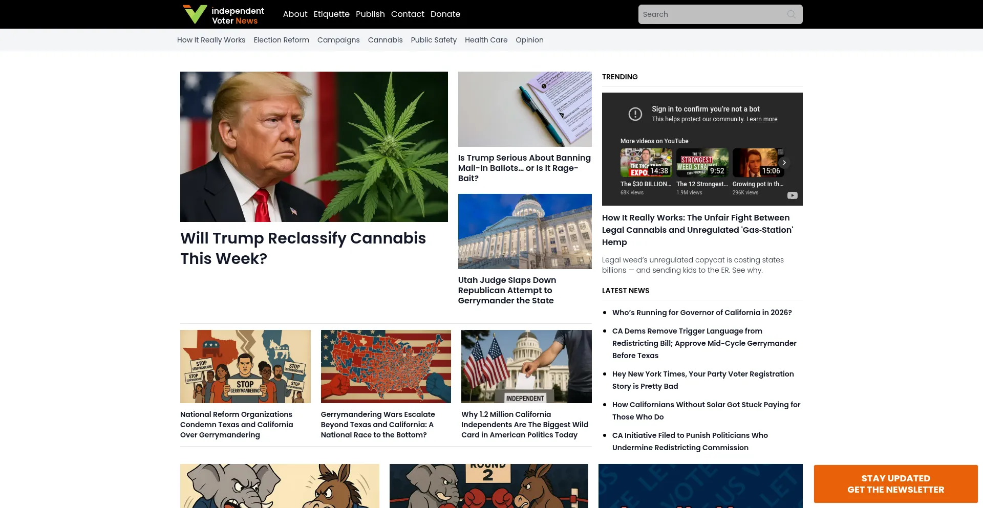 Website screenshot of Ivn.us