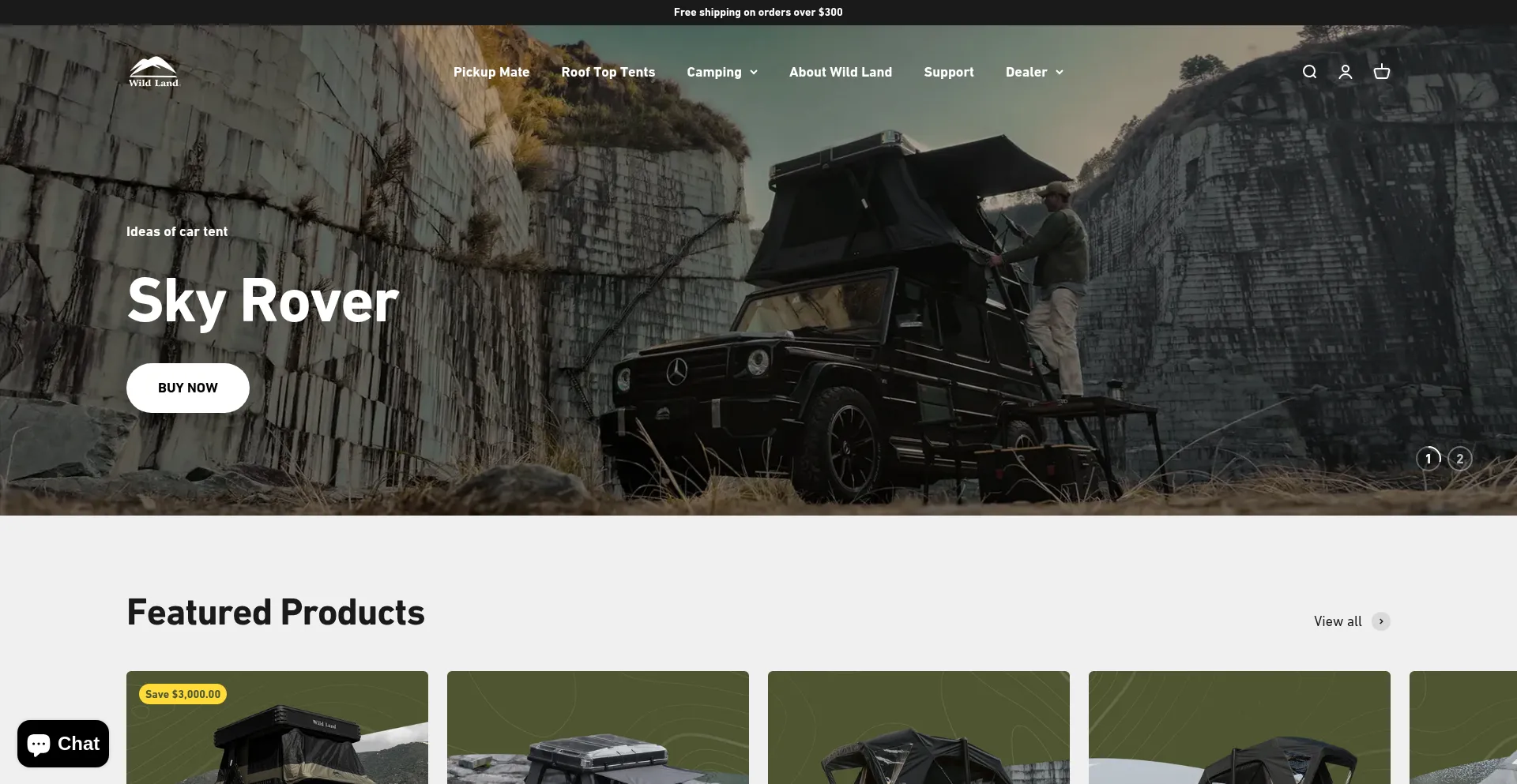 Website screenshot of Iwildlandus.com