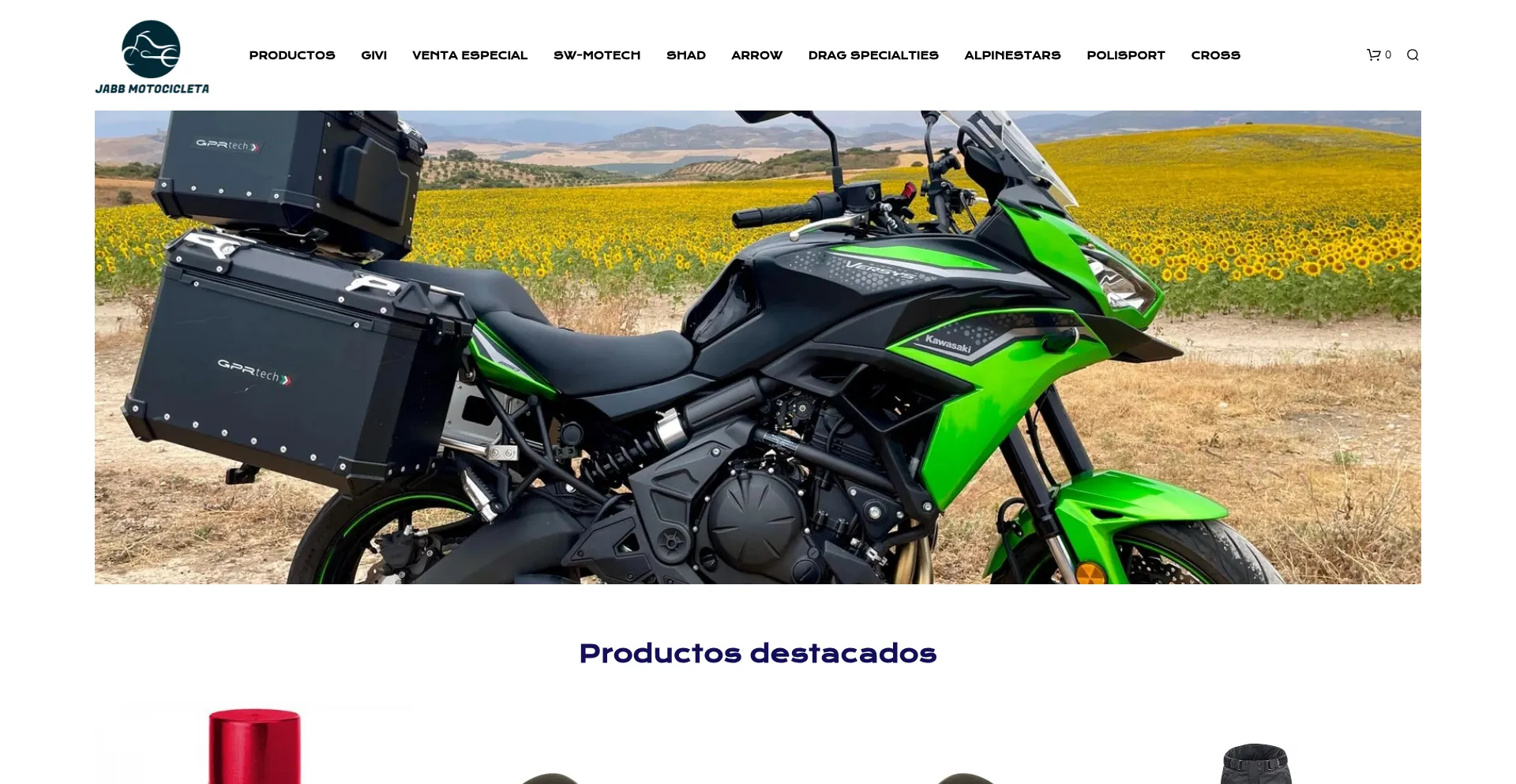 Website screenshot of Jabbmotocicleta.com