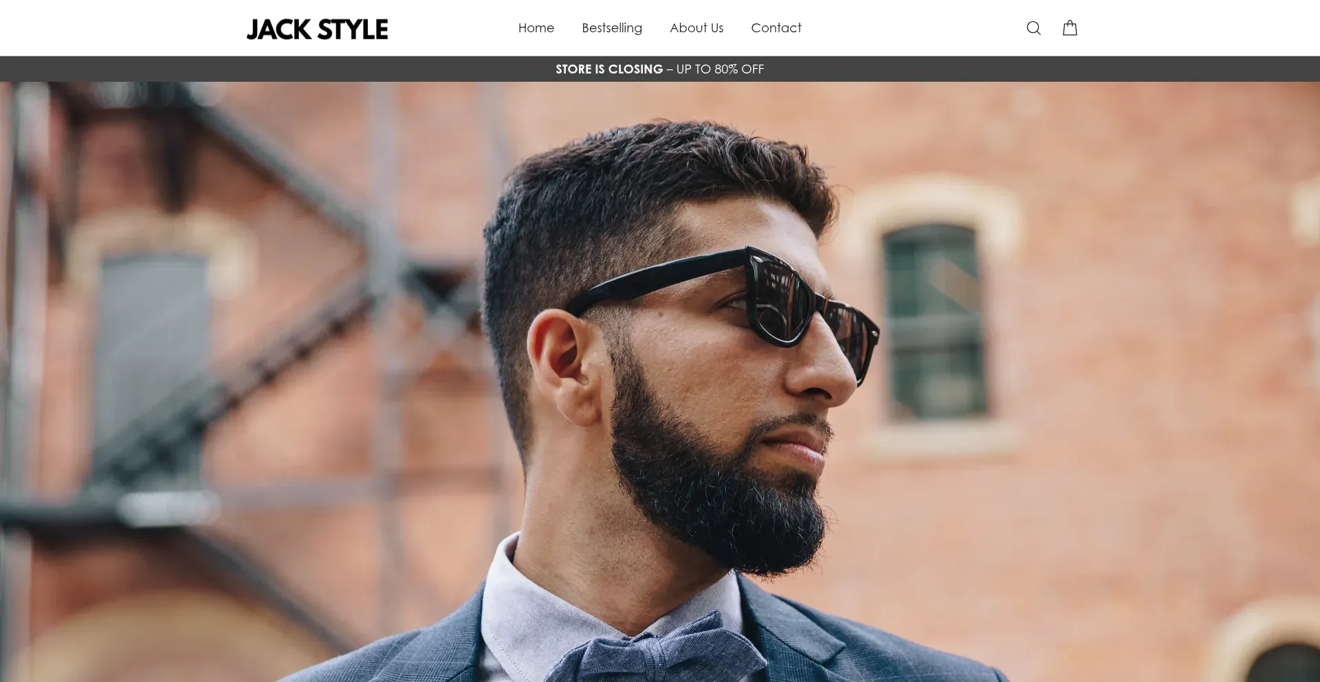 Website screenshot of Jack-style.com