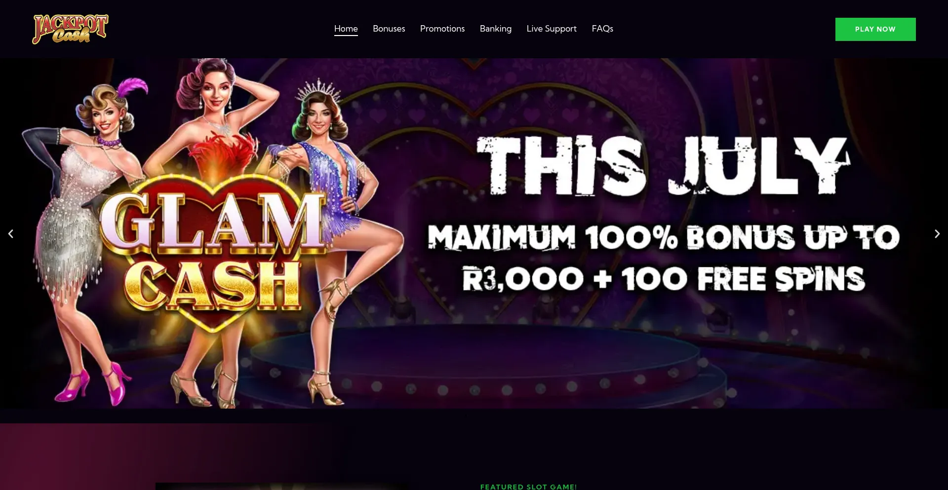 Website screenshot of Jackpotcash.com