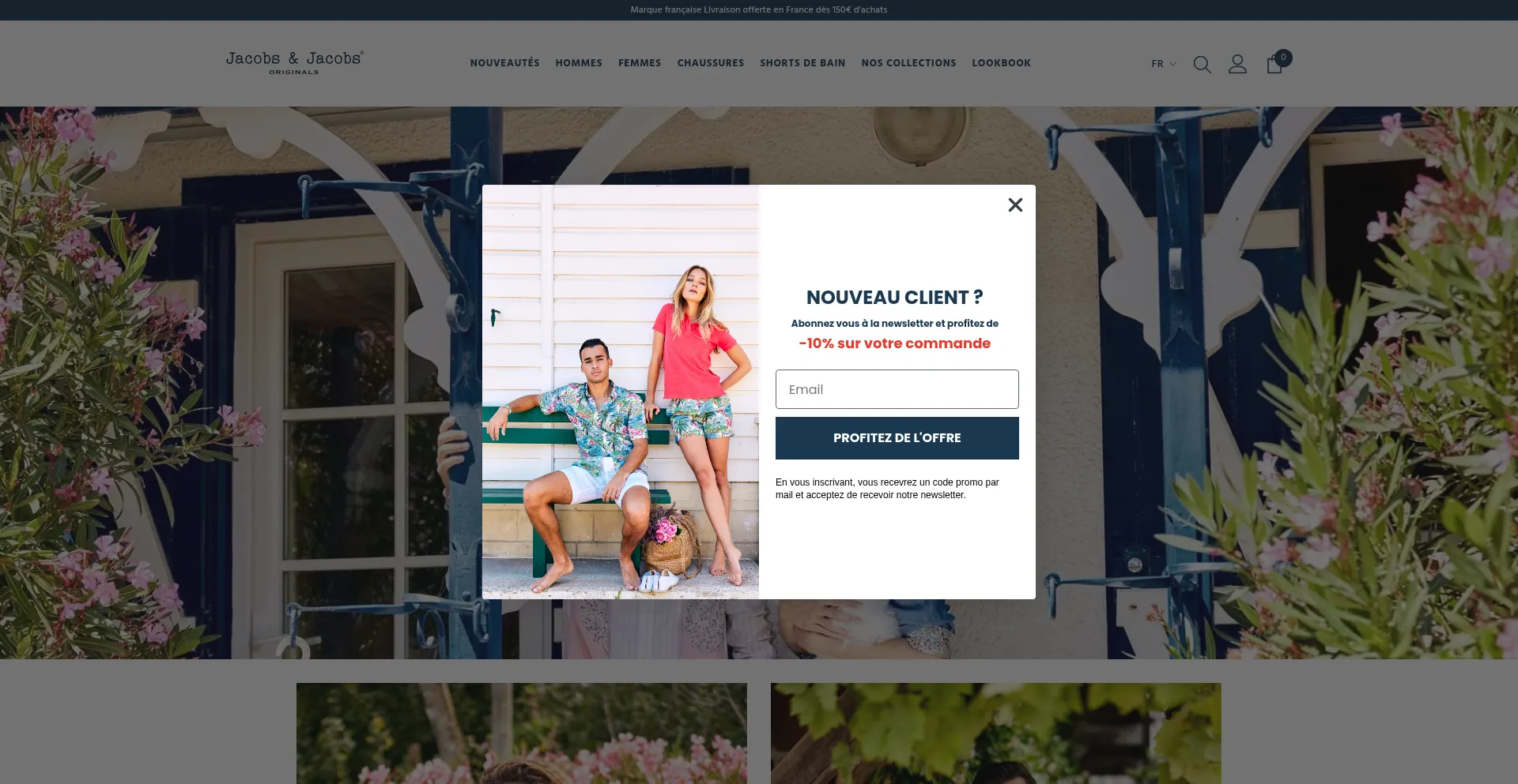 Website screenshot of Jacobs-originals.com