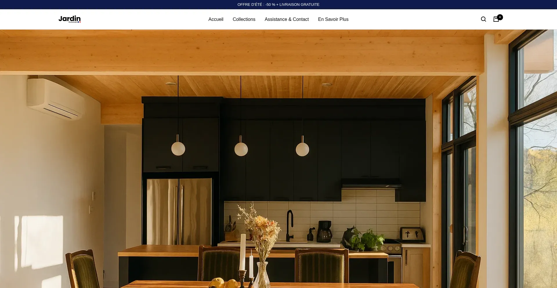 Website screenshot of Jardincocoon.com
