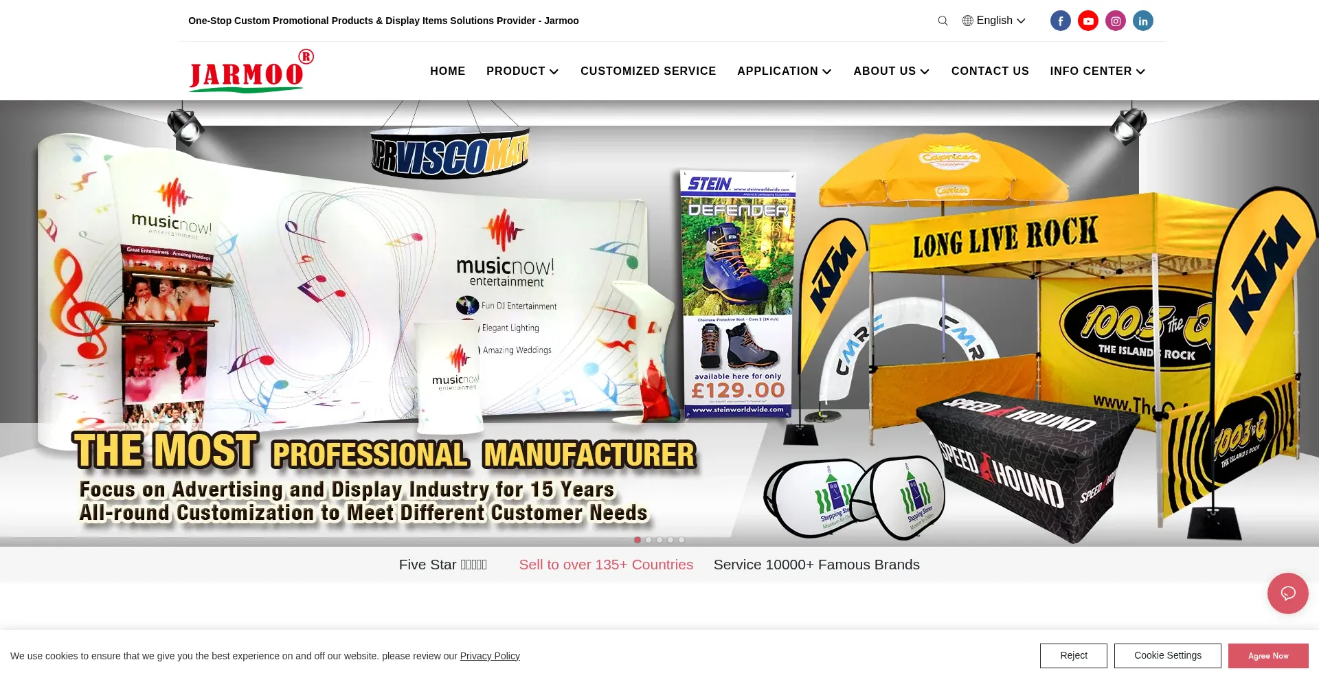 Website screenshot of Jarmoo.com