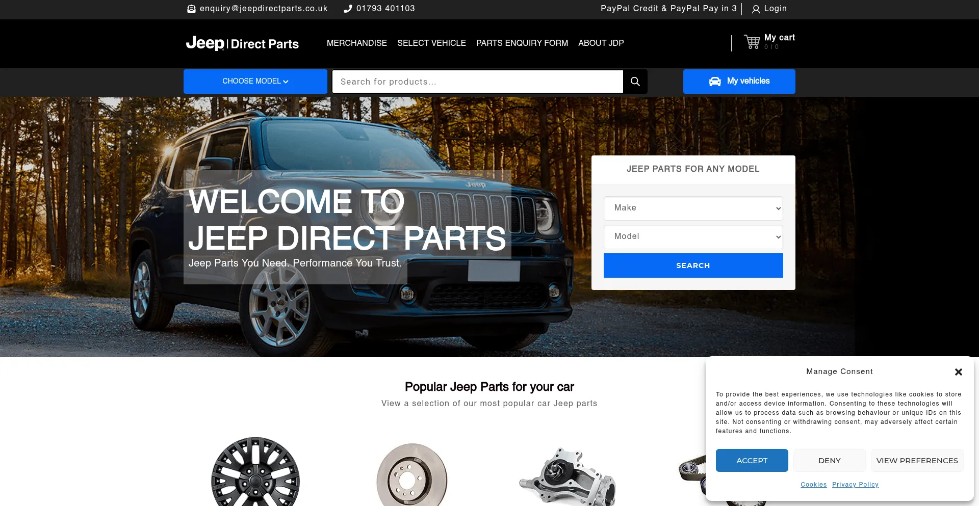 Ist Jeepdirectparts.co.uk sicher und vertrauenswürdig?