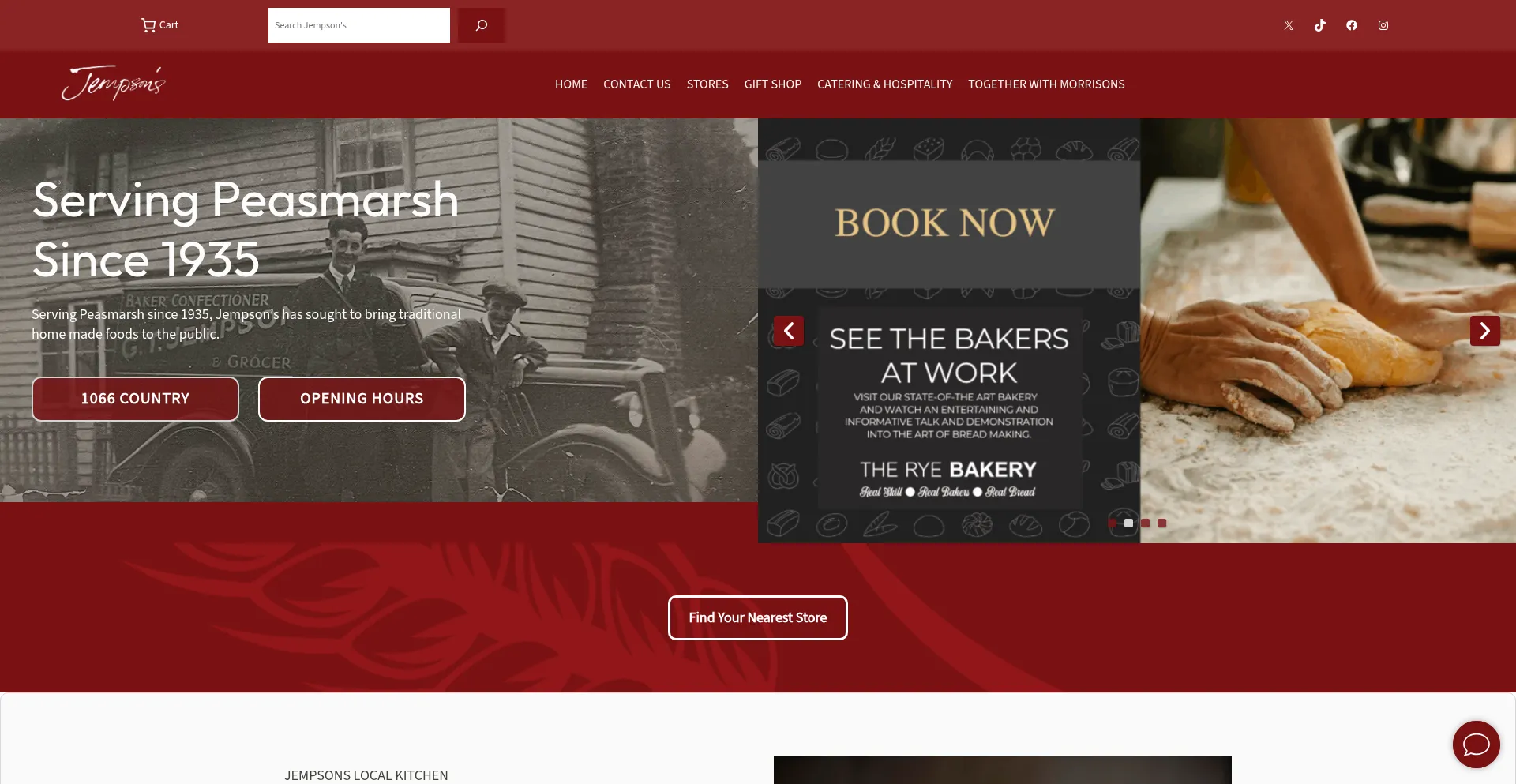 Jempsons.com Screenshot