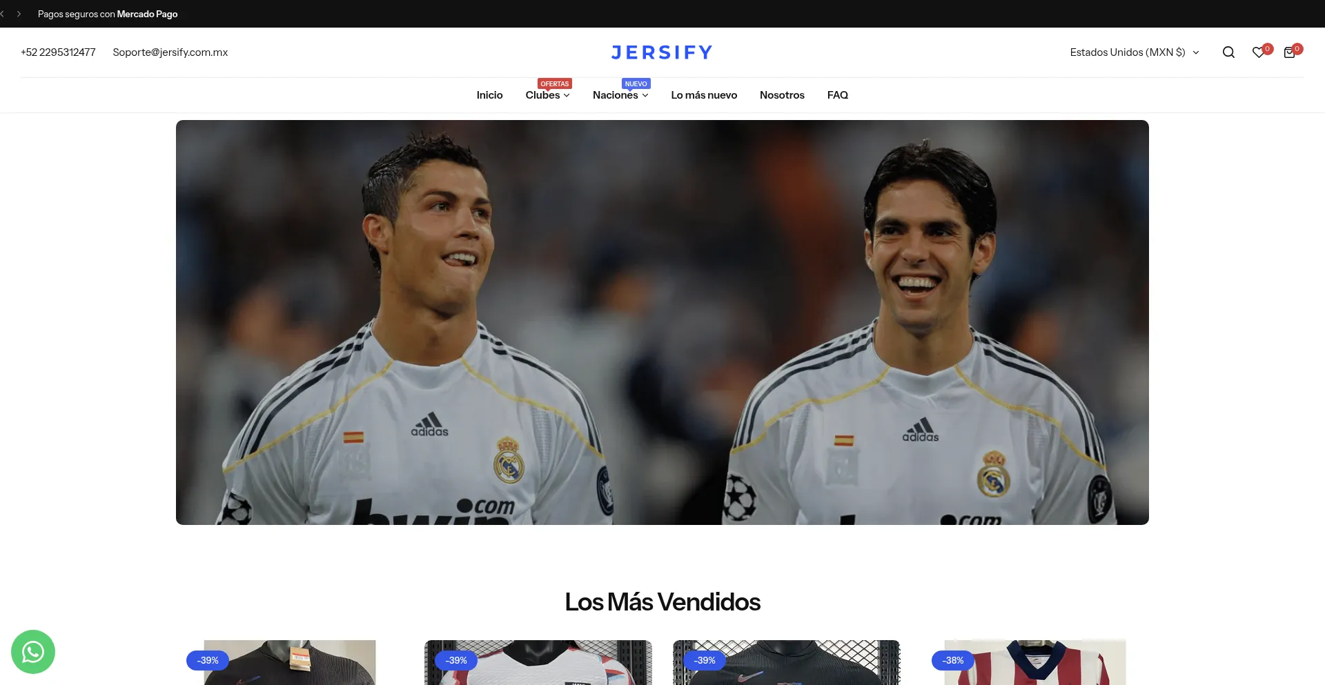 Jersify.com.mx Screenshot