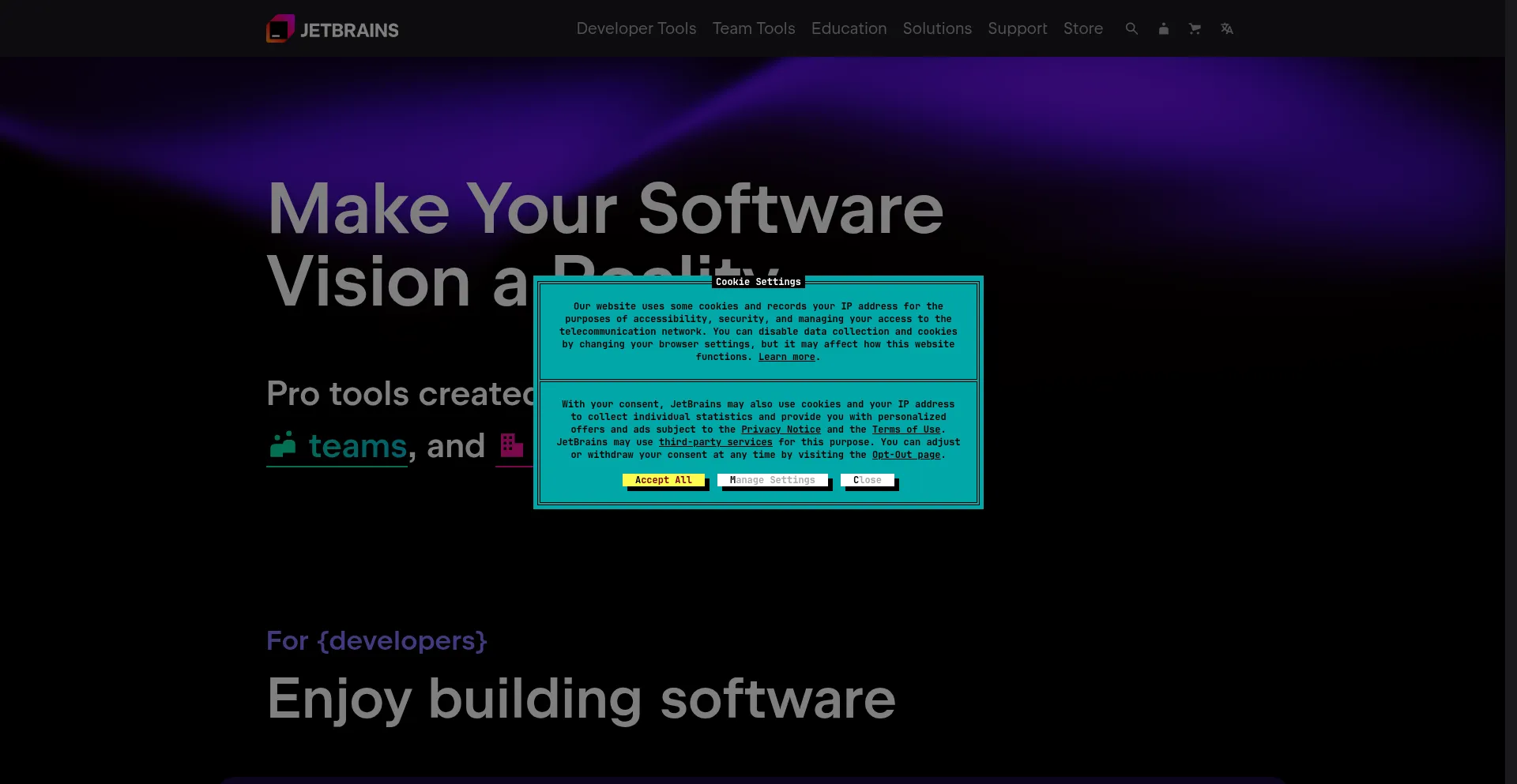 Jetbrains.com Screenshot