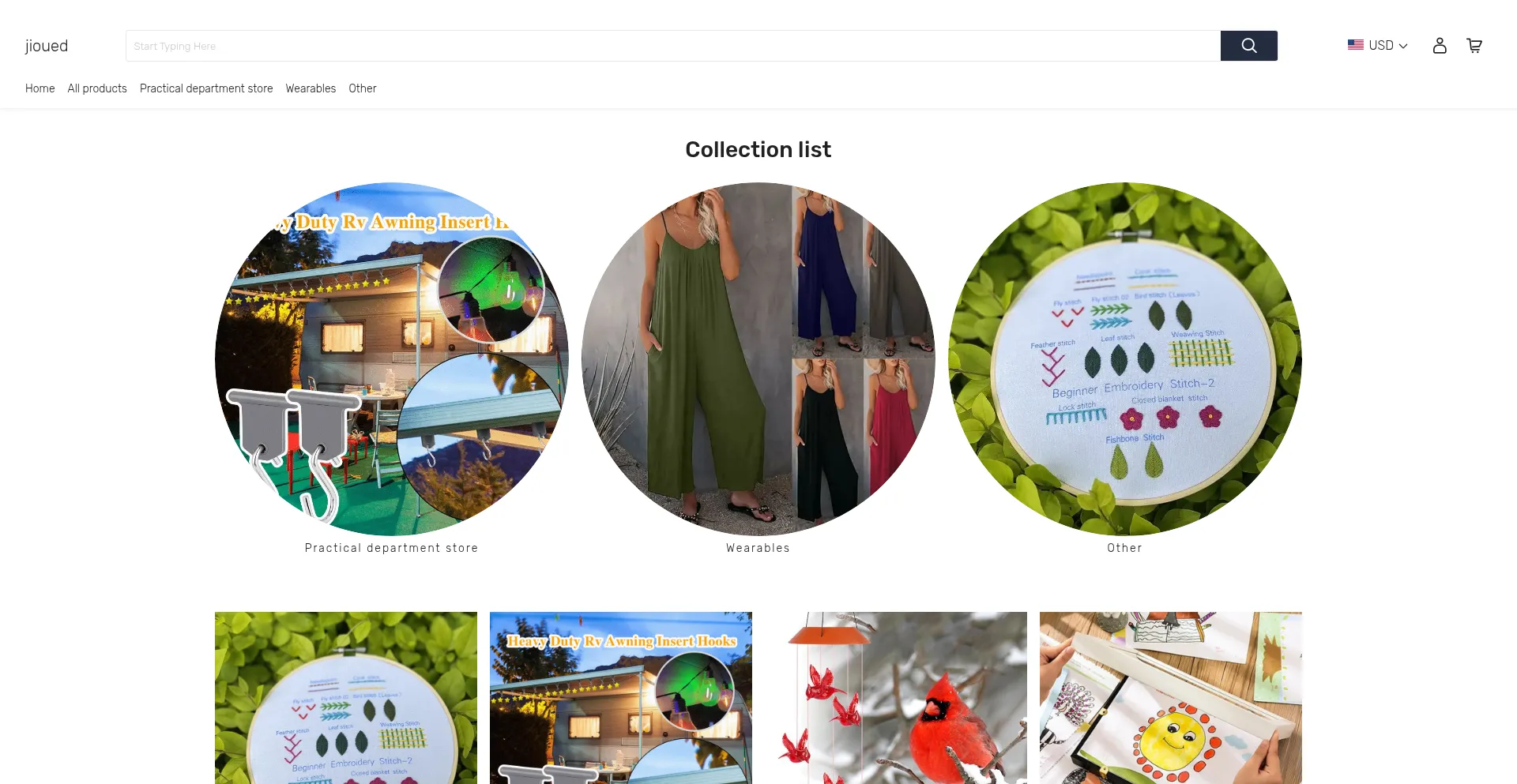 Website screenshot of Jioued.com