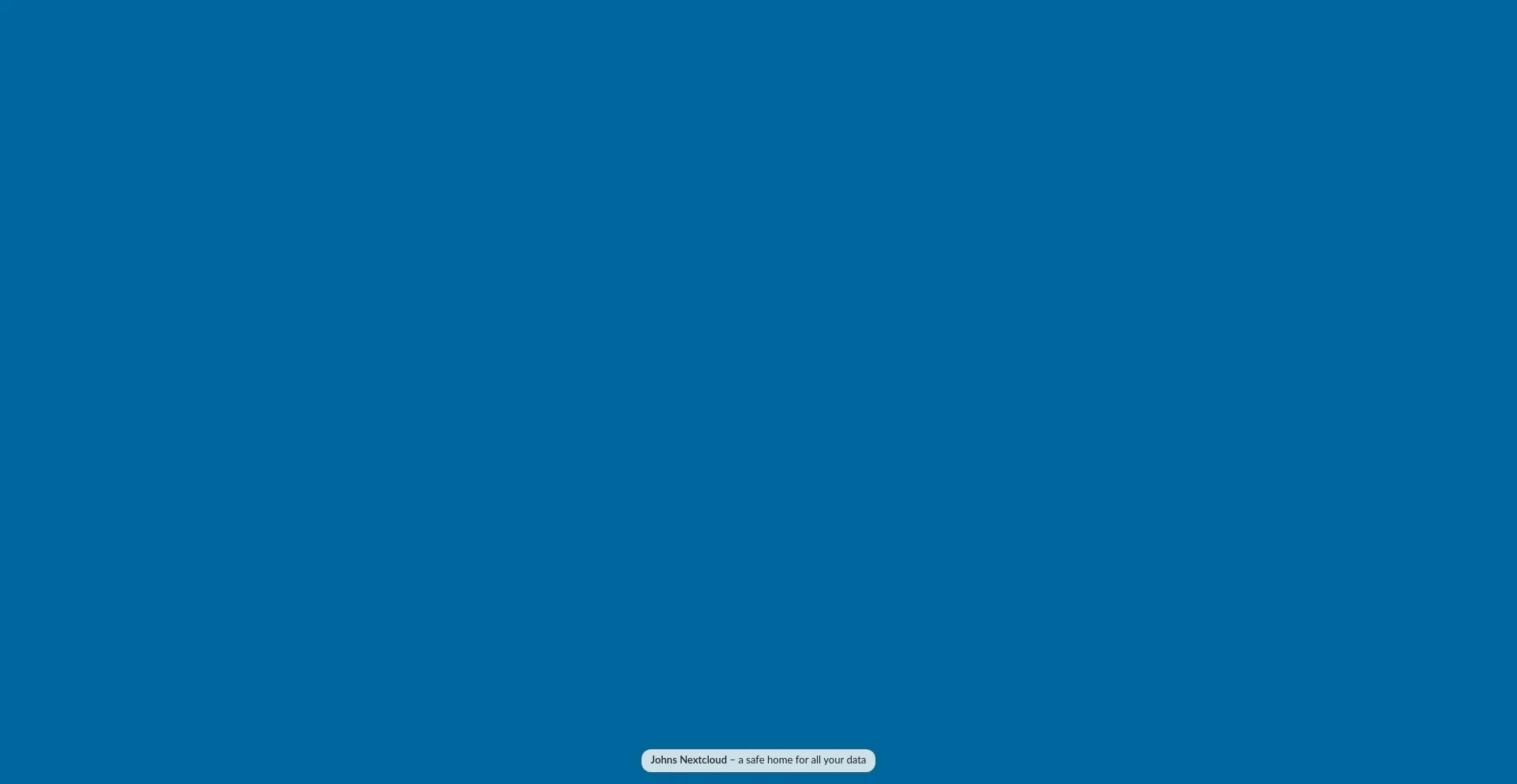 Website screenshot of Johns-nextcloud.duckdns.org