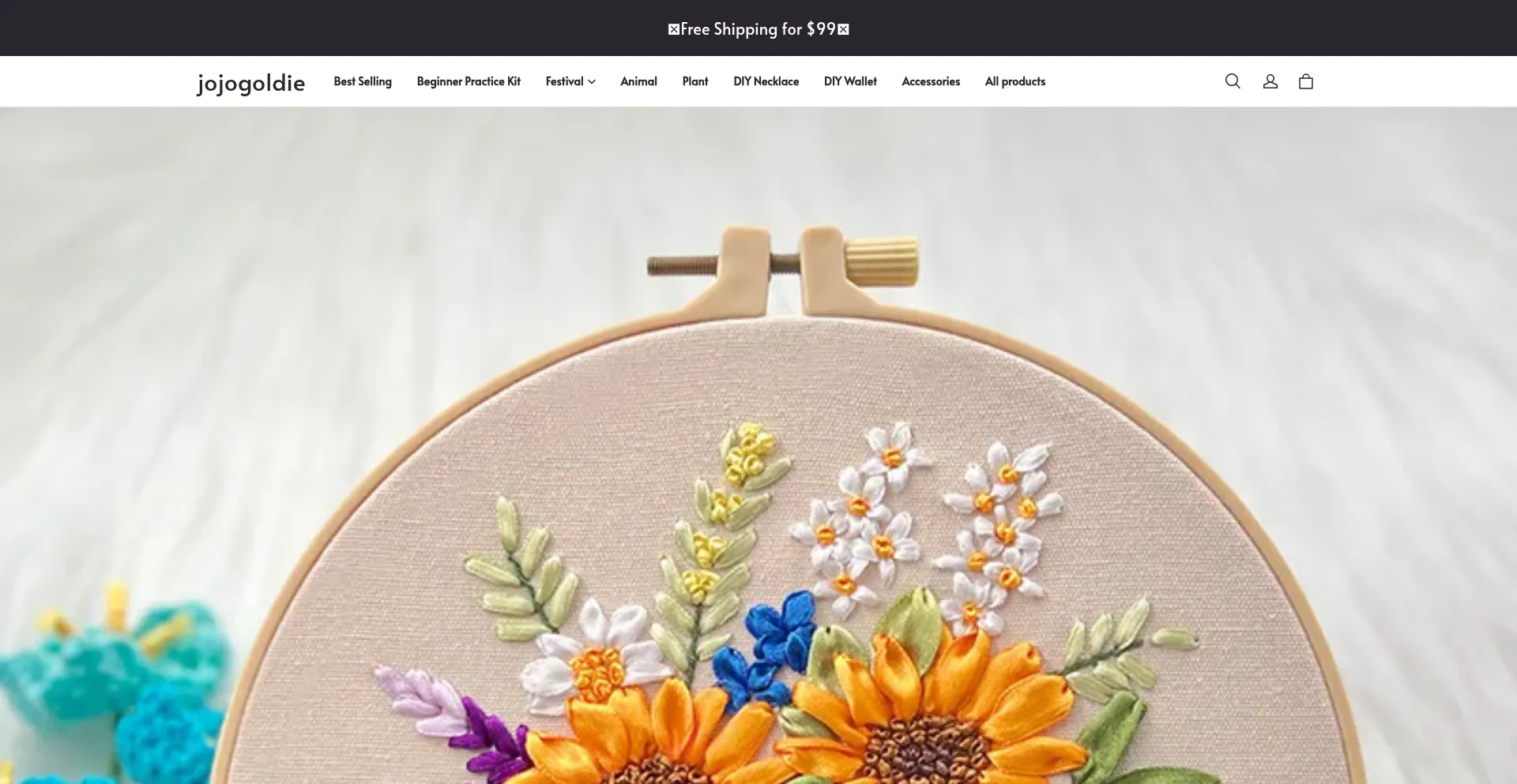 Website screenshot of Jojogoldie.com