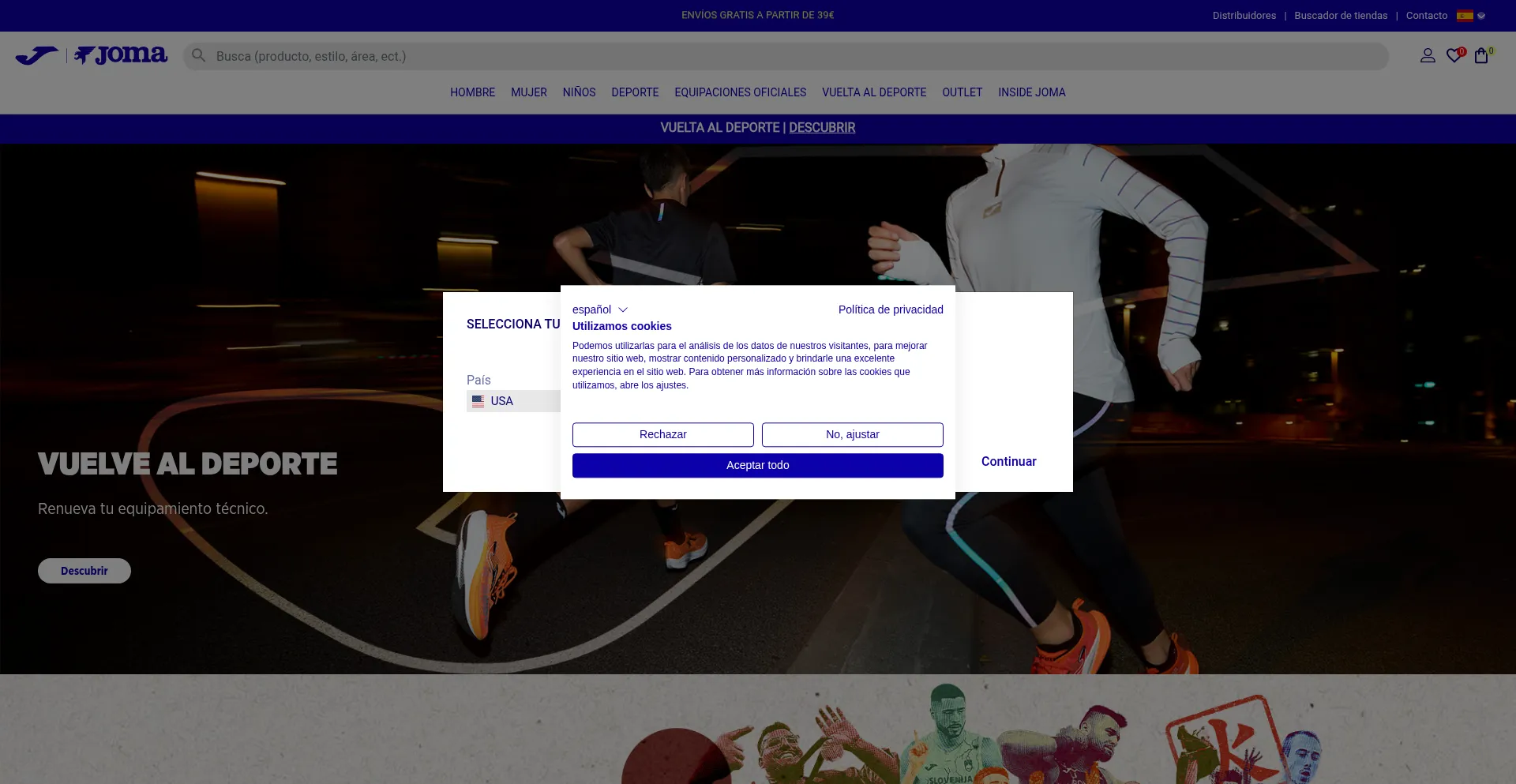 Joma-sport.com Screenshot