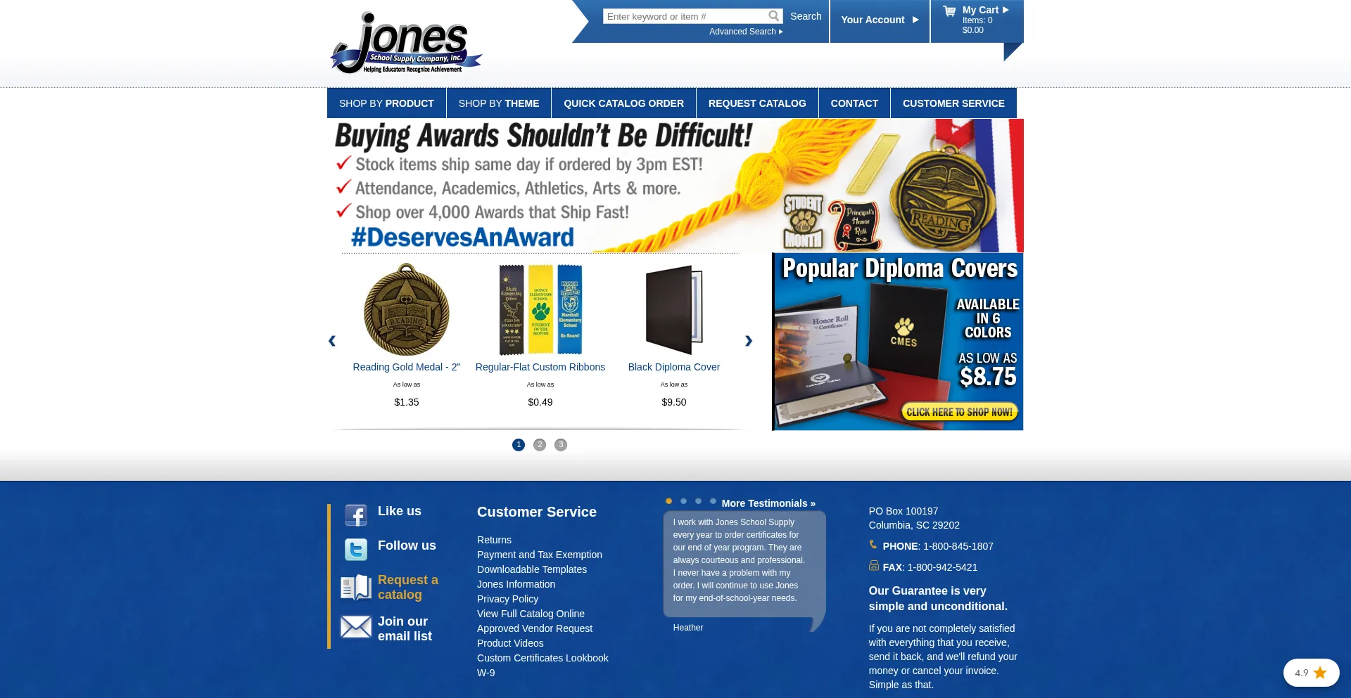 Jonesawards.com
