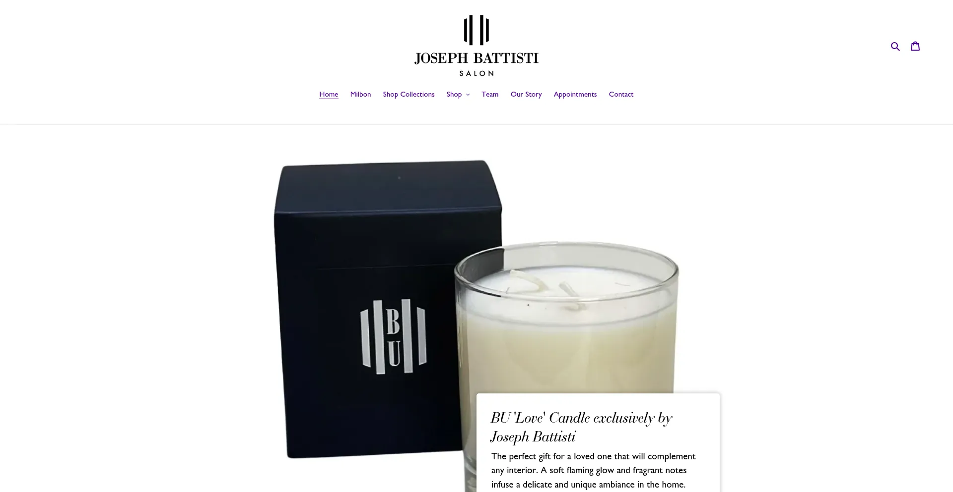 Website screenshot of Josephbattisti.com