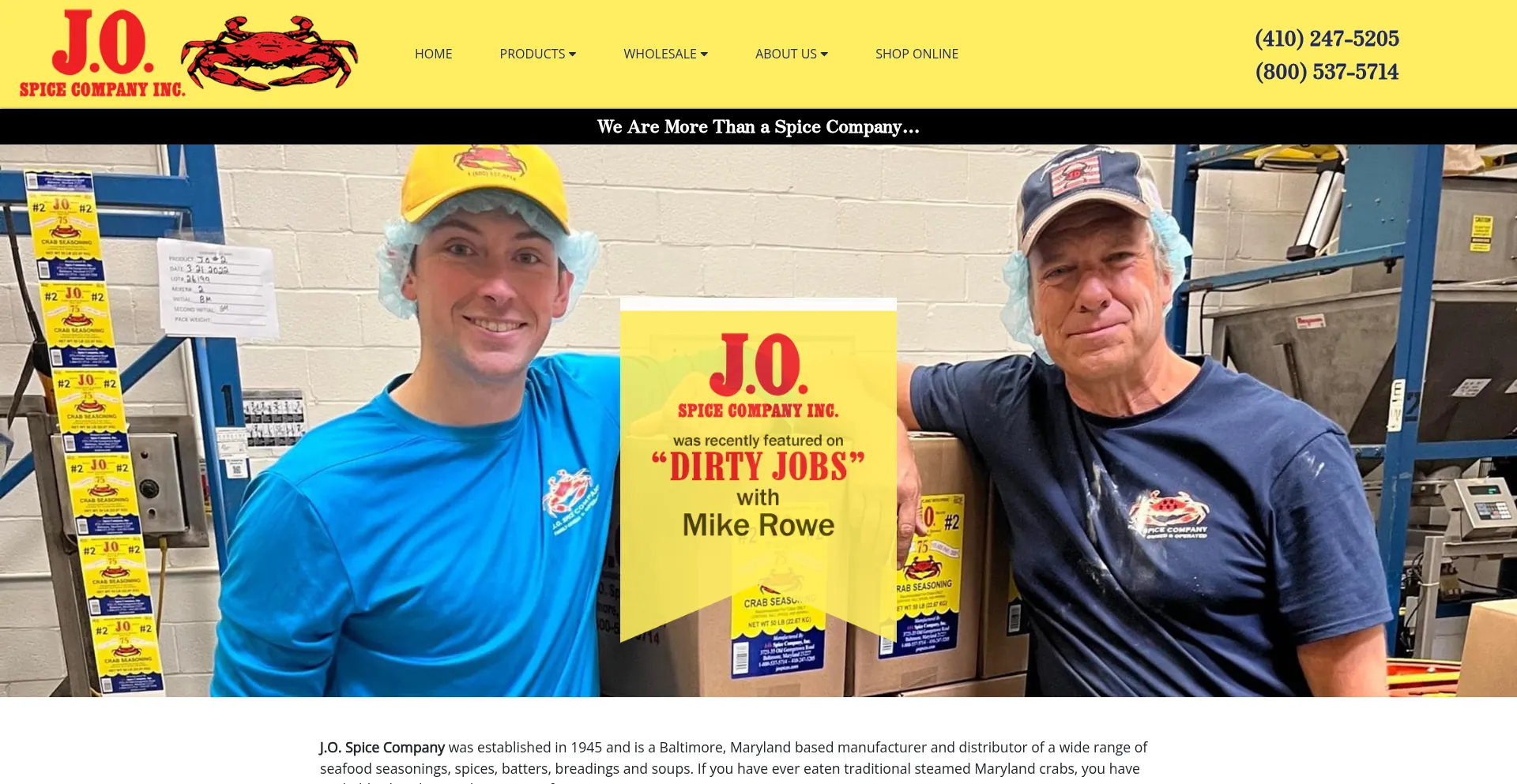 Website screenshot of Jospices.com