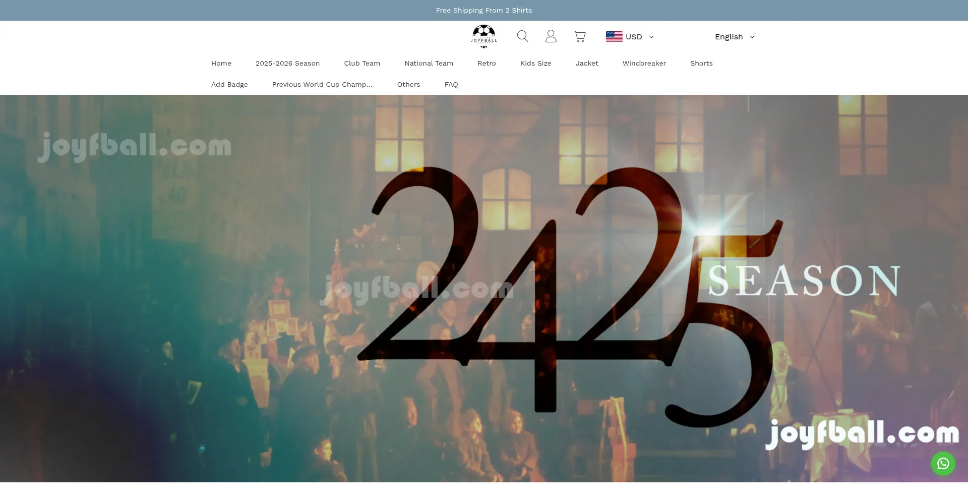 Website screenshot of Joyfball.info