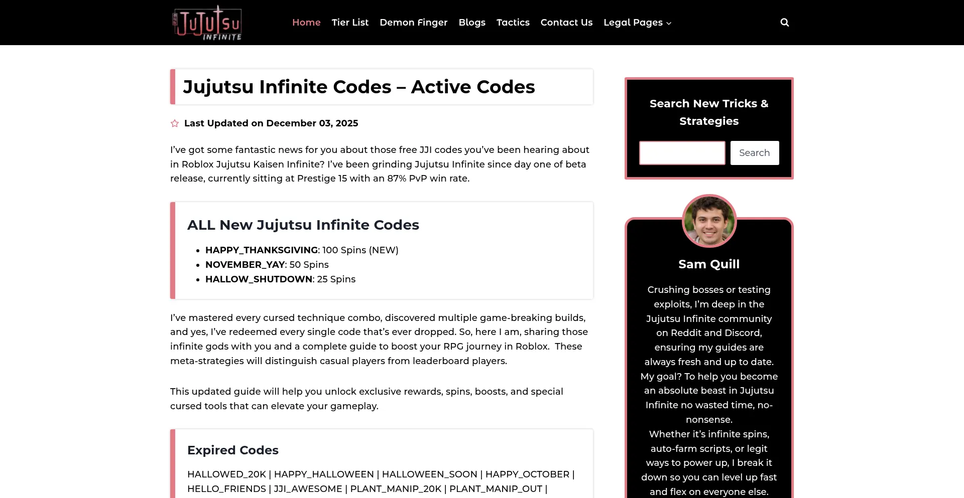 Jujutsuinfinitecodes.net