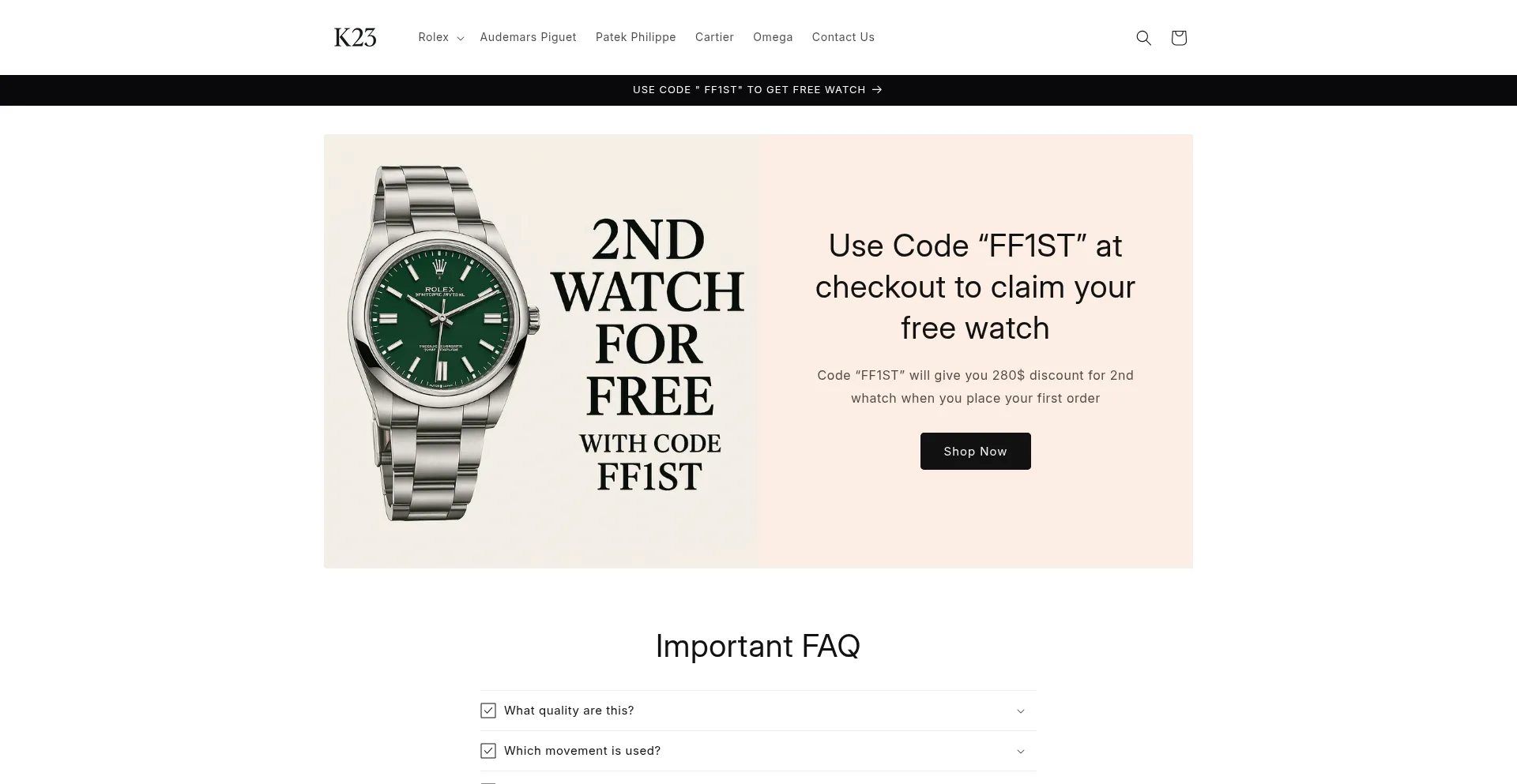 Ist K23watch.store sicher und vertrauenswürdig?