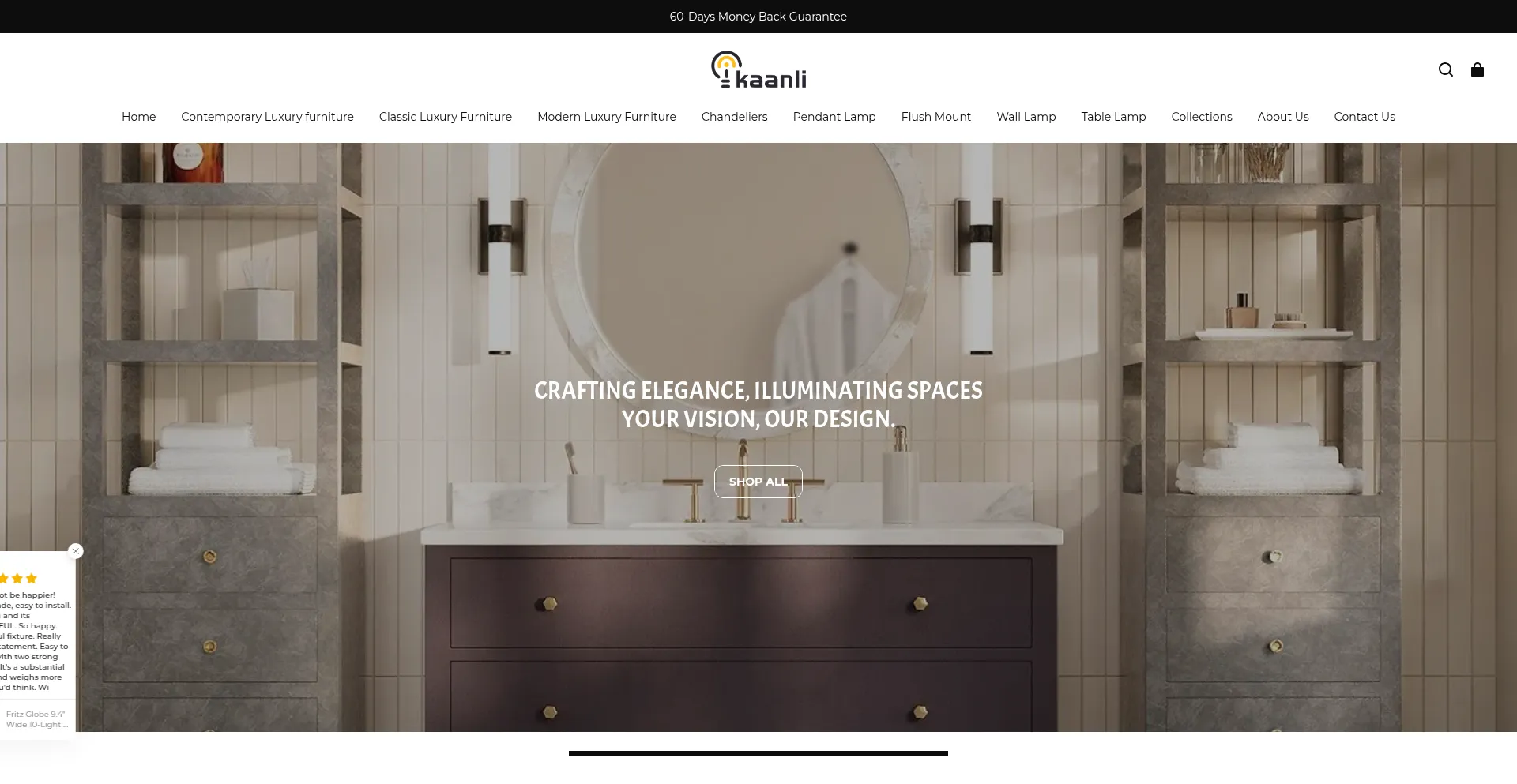 Website screenshot of Kaanli.com
