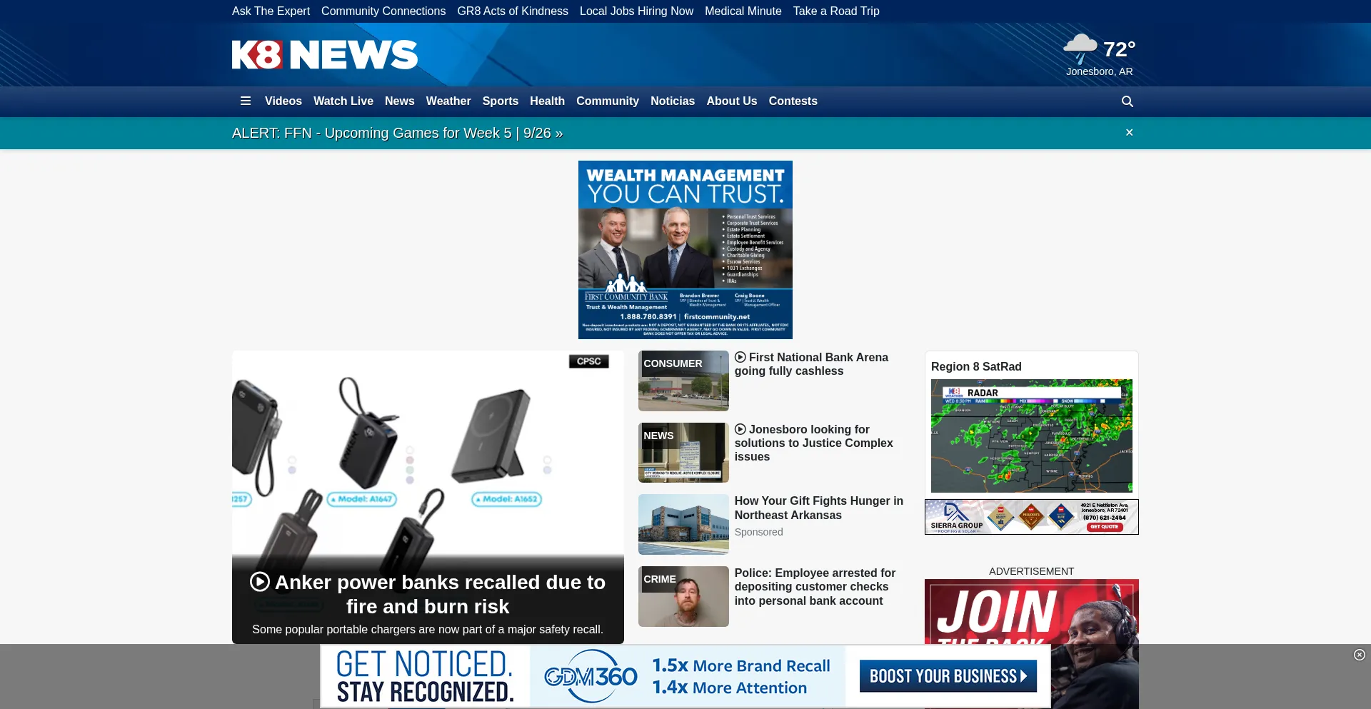 Kait8.com Screenshot