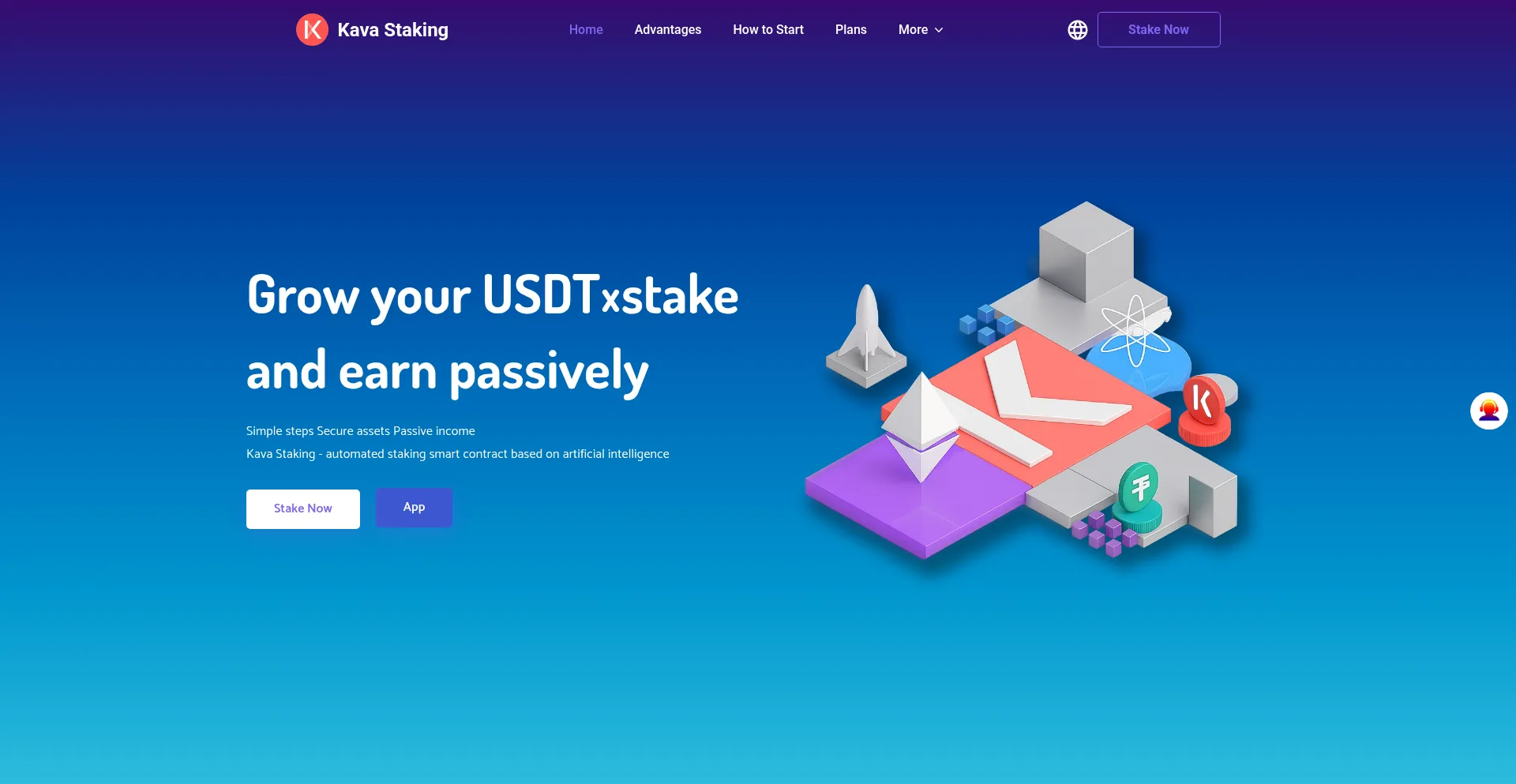 Website screenshot of Kavastaking.cc