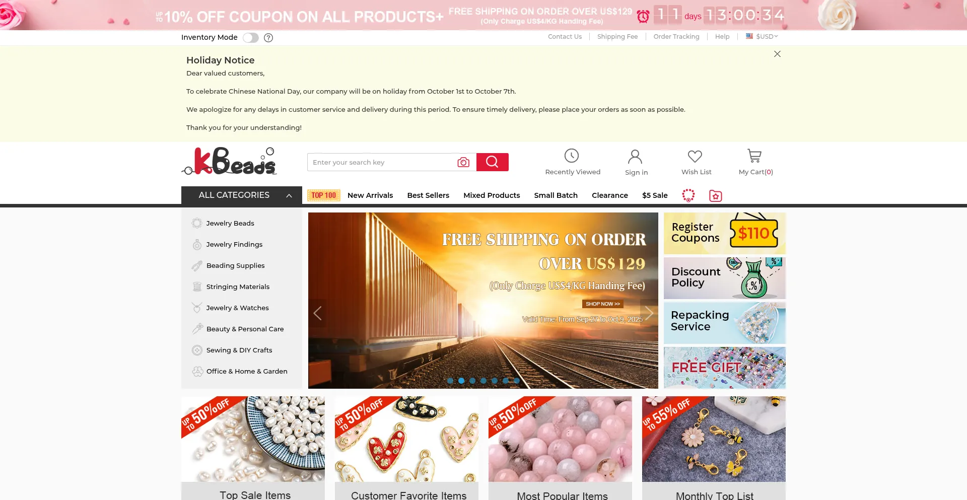 Kbeads.com Screenshot