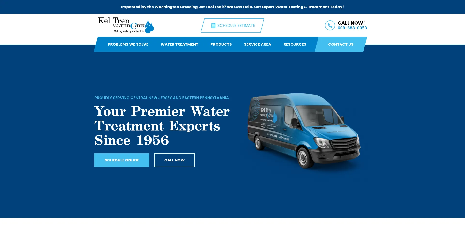 Website screenshot of Keltren.com