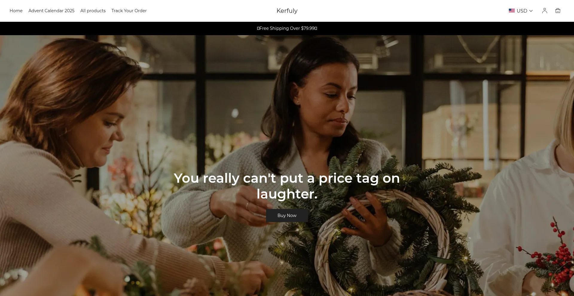 Website screenshot of Kerfuly.com