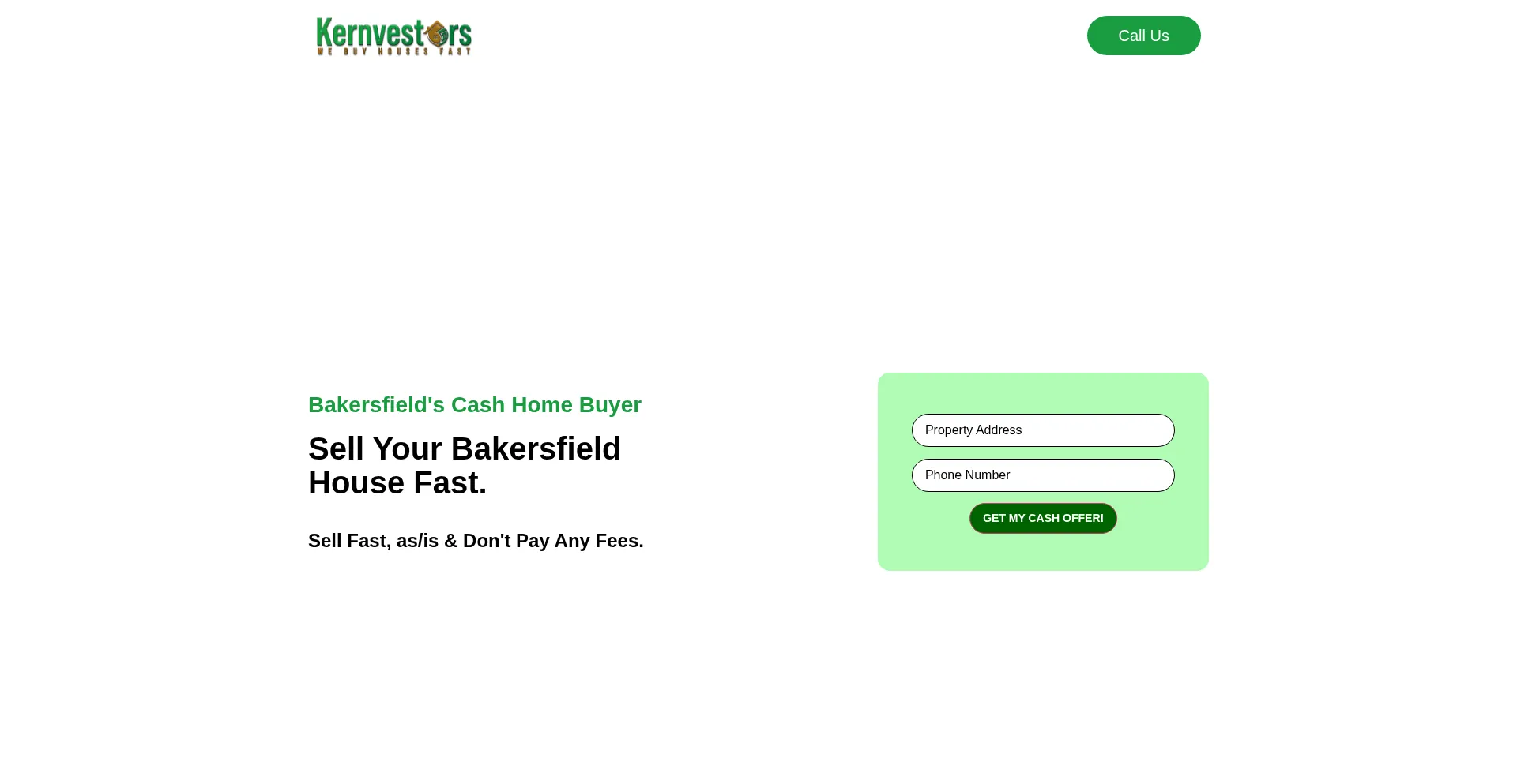 Website screenshot of Kernvestors.com