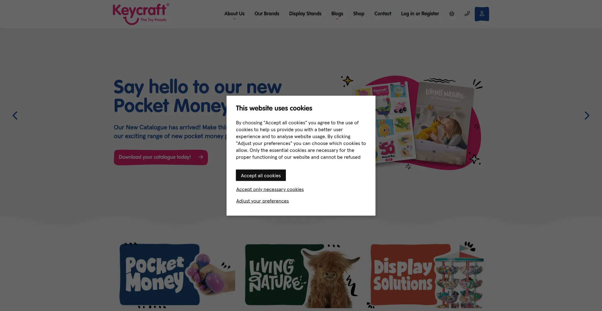 Website screenshot of Keycraftglobal.com