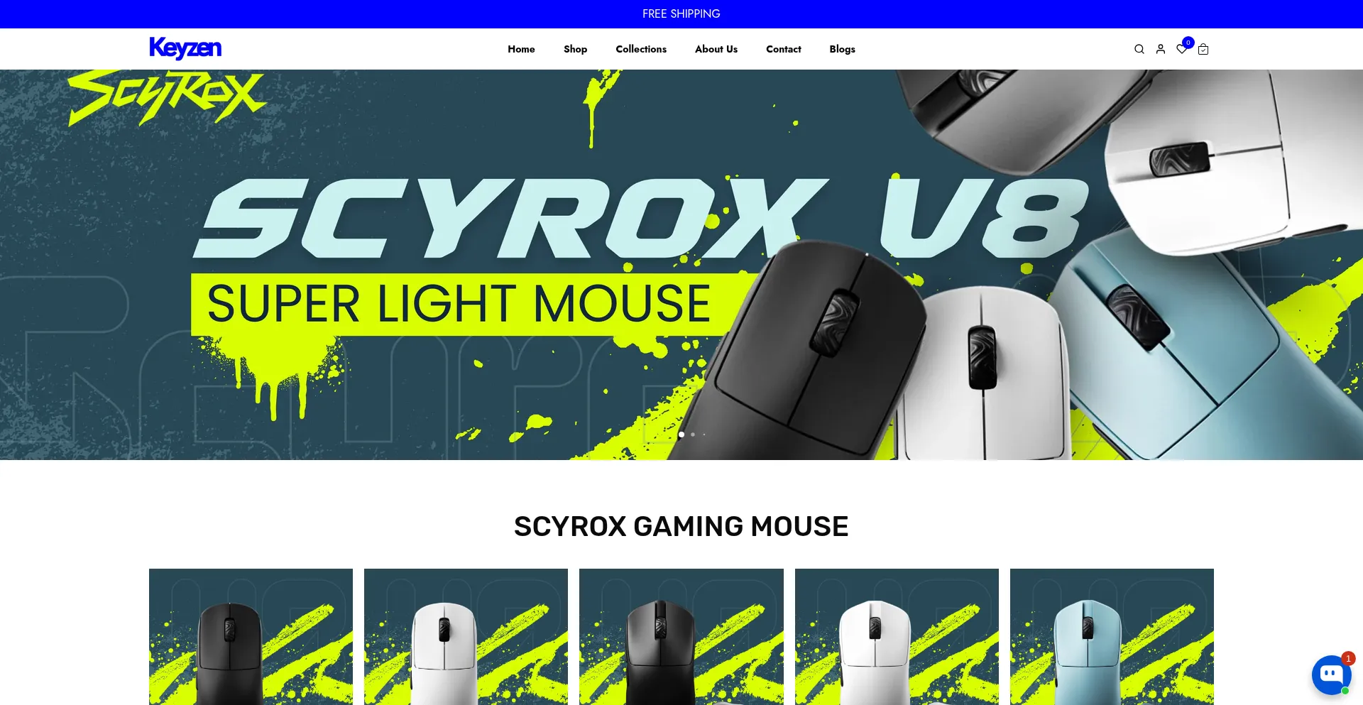 Website screenshot of Keyzen.in
