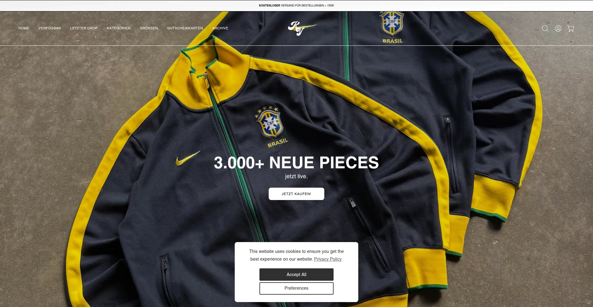 Website screenshot of Kikivintage.com