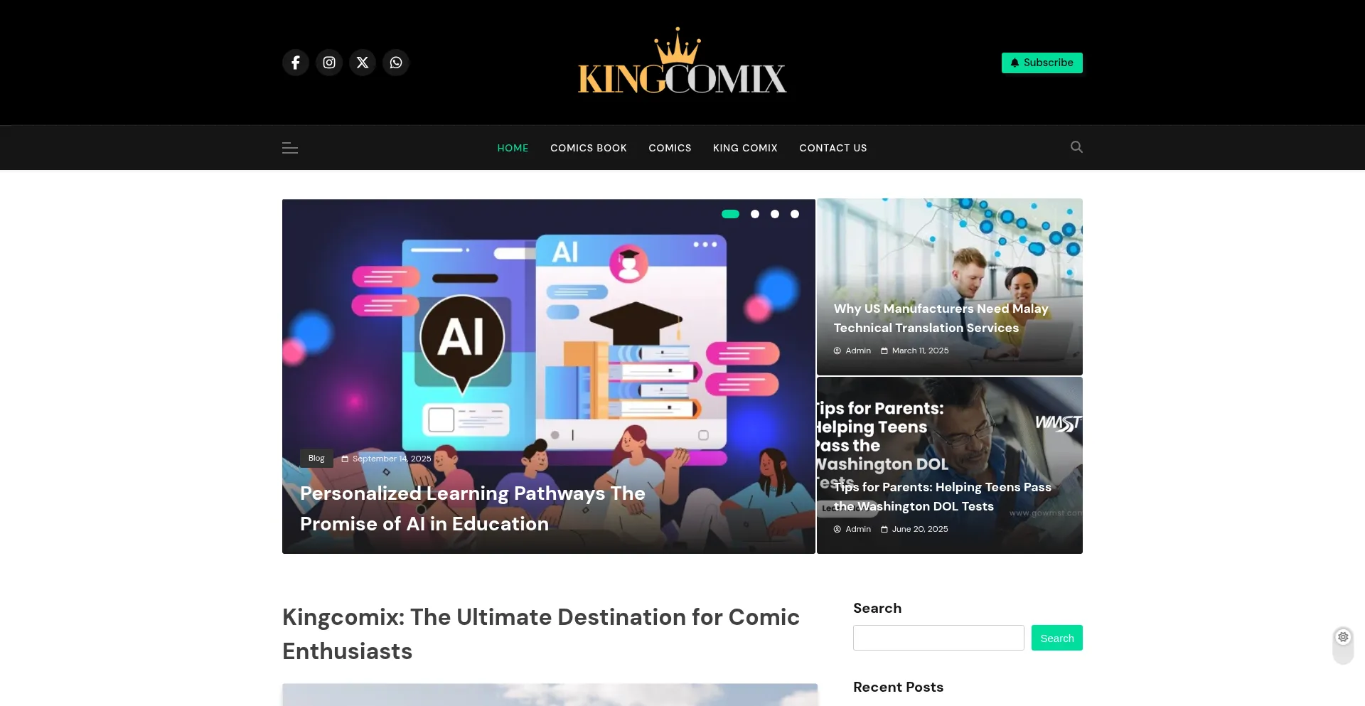 Kingcomix.us Screenshot