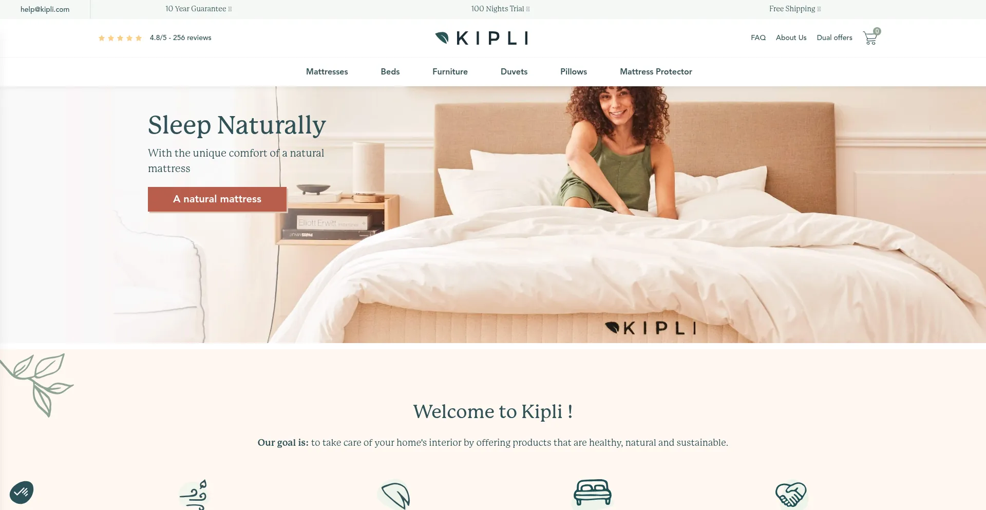 Website screenshot of Kipli.com