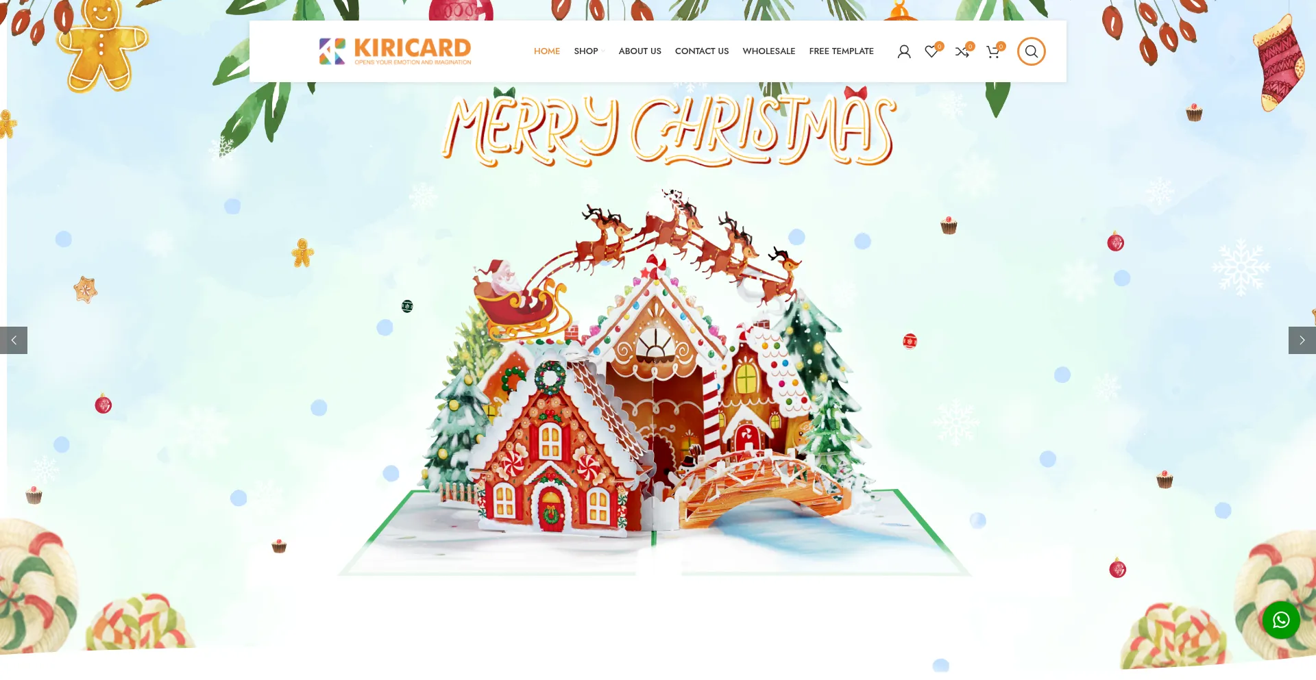 Website screenshot of Kiricard.com