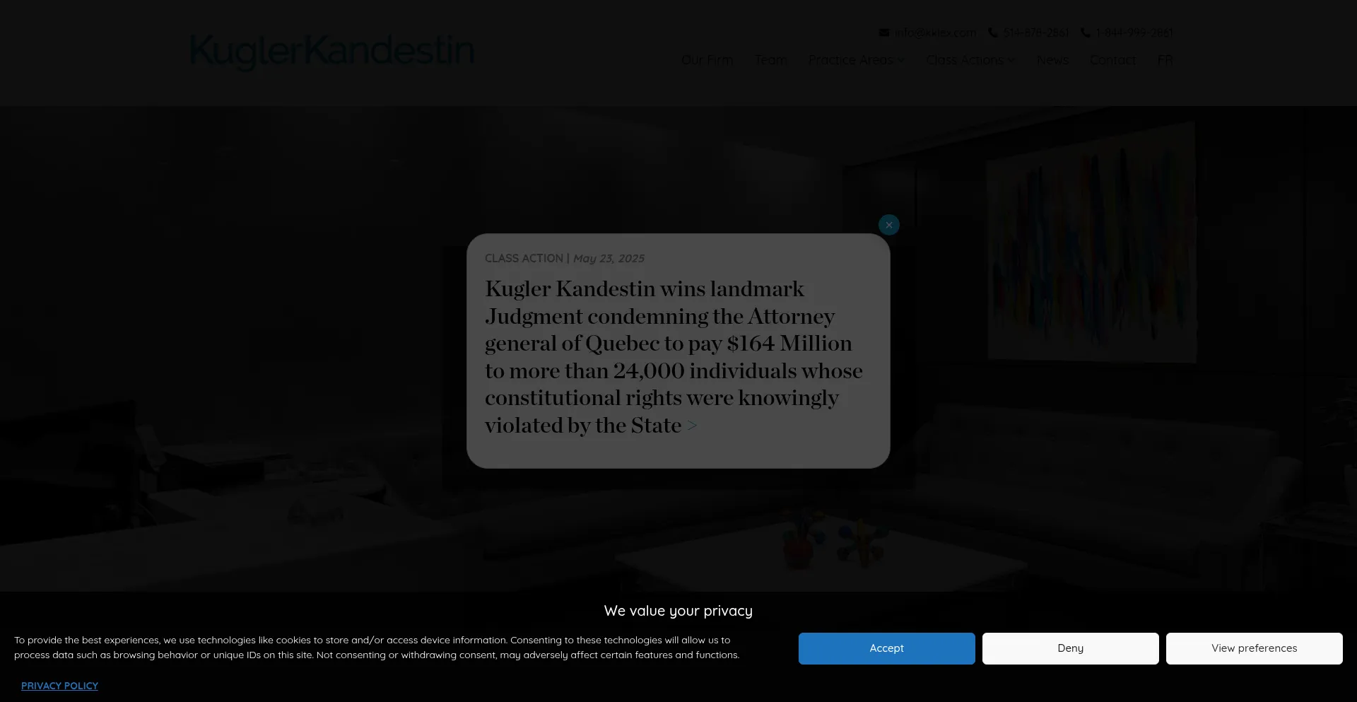 Website screenshot of Kklex.com