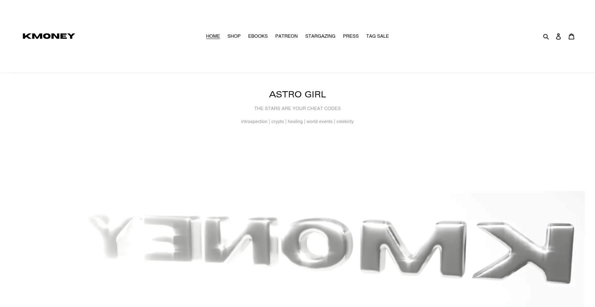 Website screenshot of Kmoney.biz