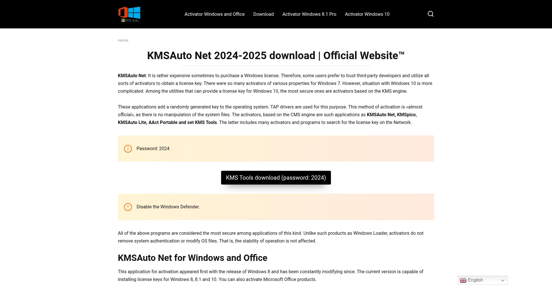 Website screenshot of Kms-auto.site