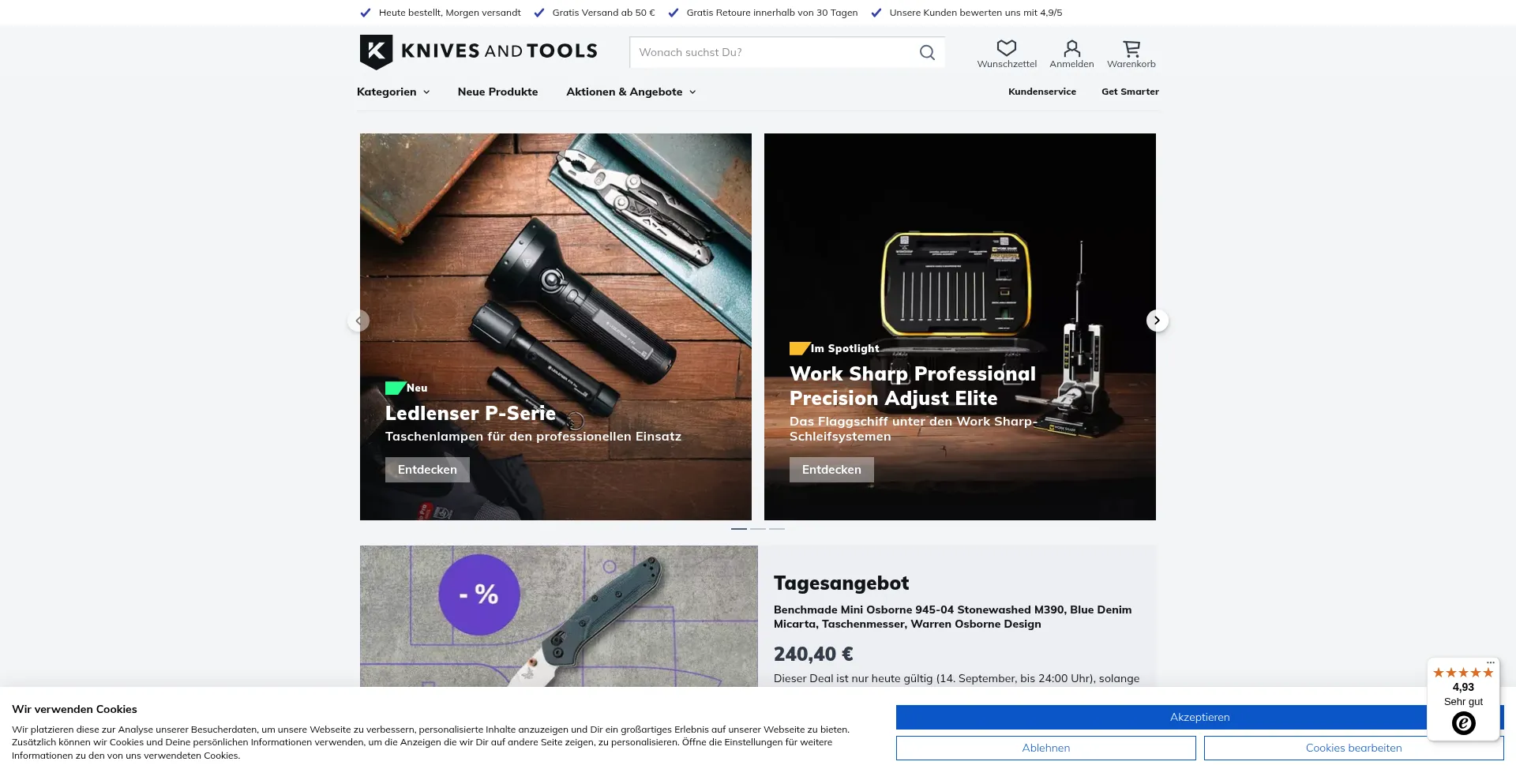 Ist Knivesandtools.de sicher und vertrauenswürdig?