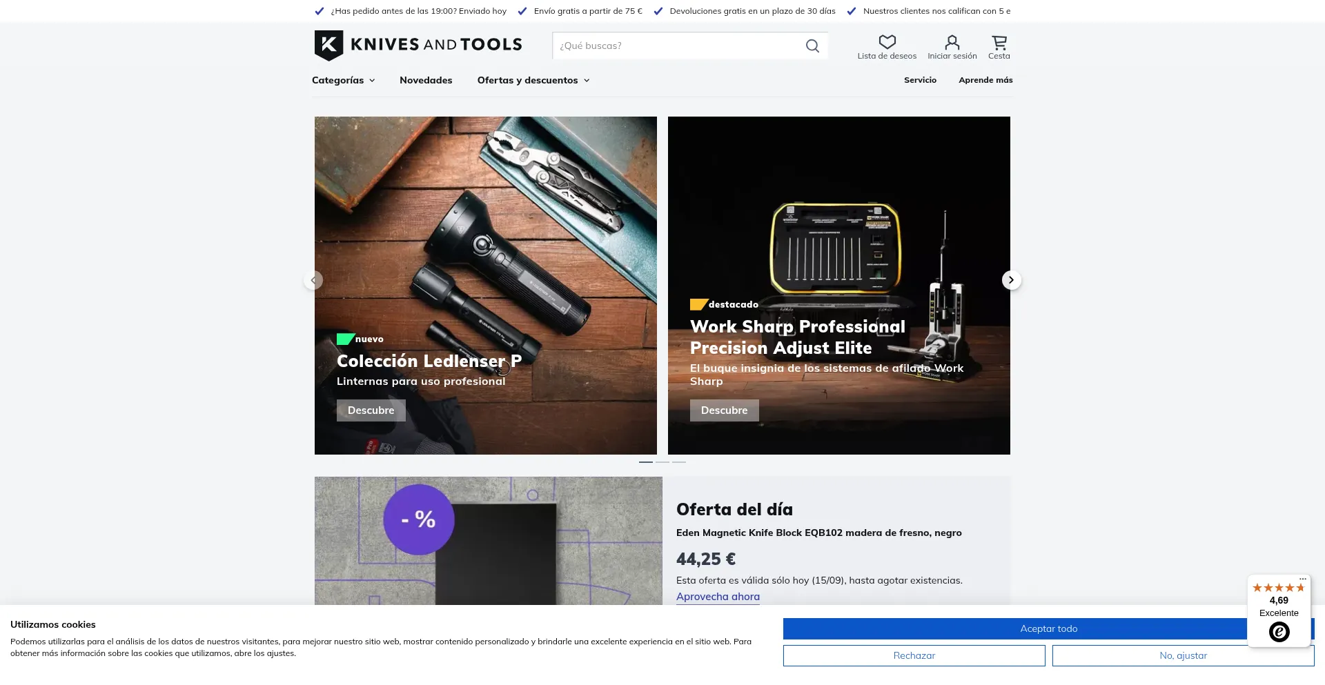 Ist Knivesandtools.es sicher und vertrauenswürdig?