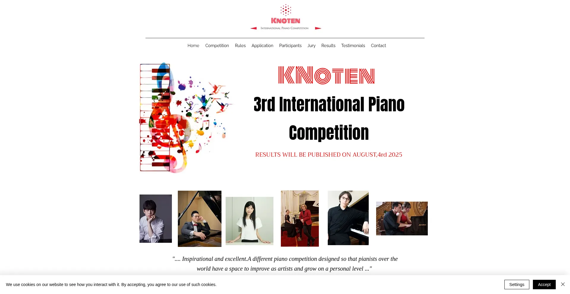Knotenpiano.com Screenshot