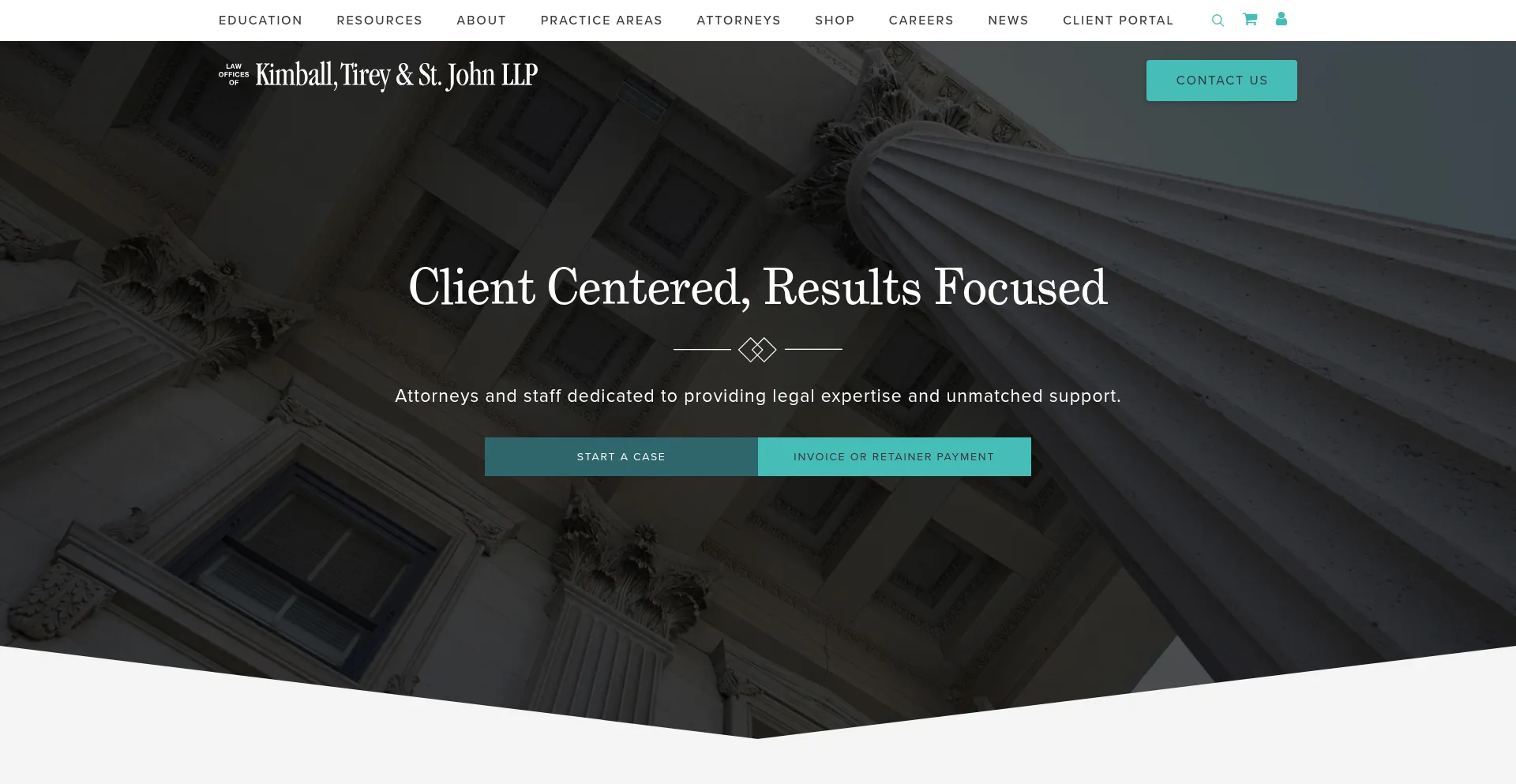 Website screenshot of Kts-law.com