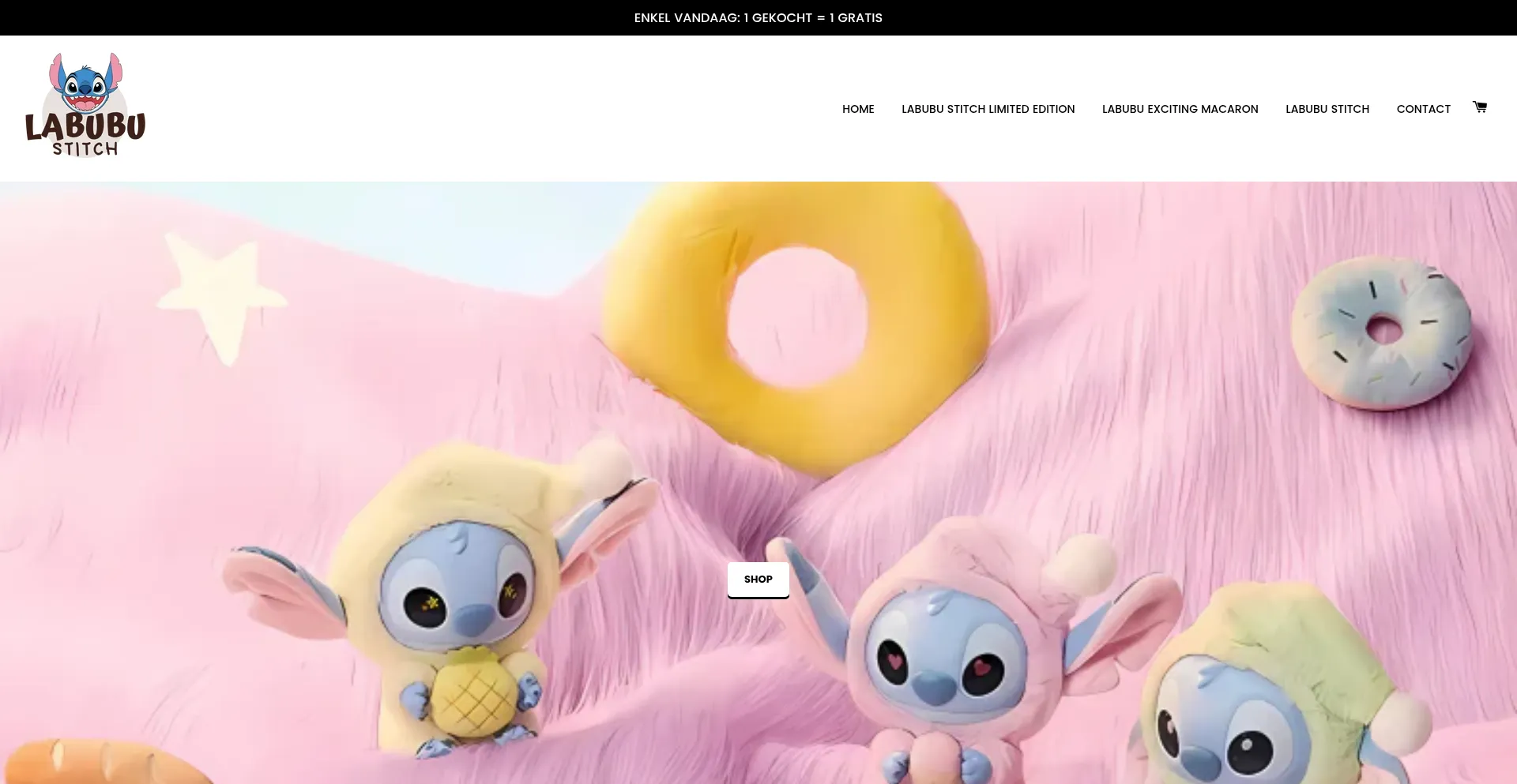 Website screenshot of Labubu-stitch.nl