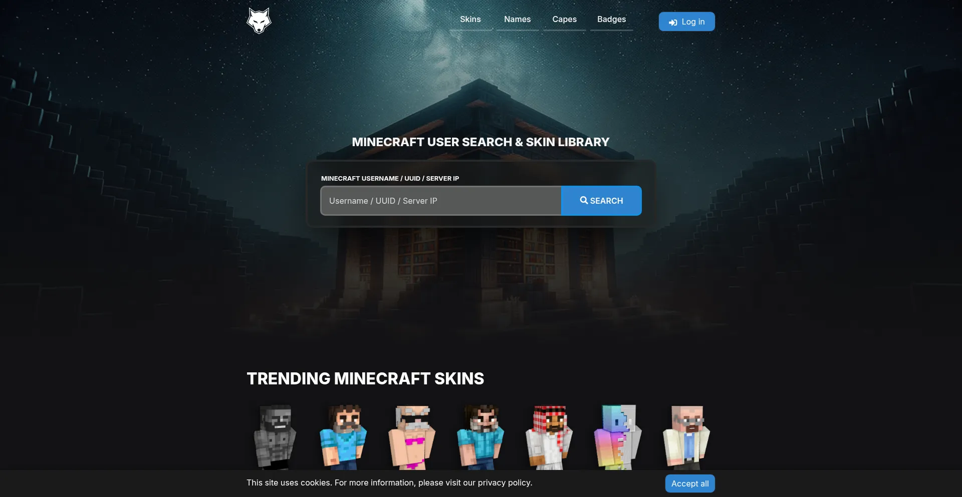 Website screenshot of Laby.net