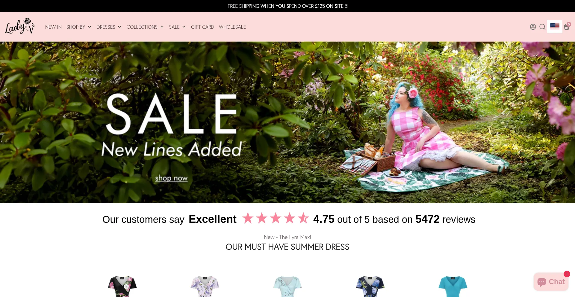 Website screenshot of Ladyvlondon.com
